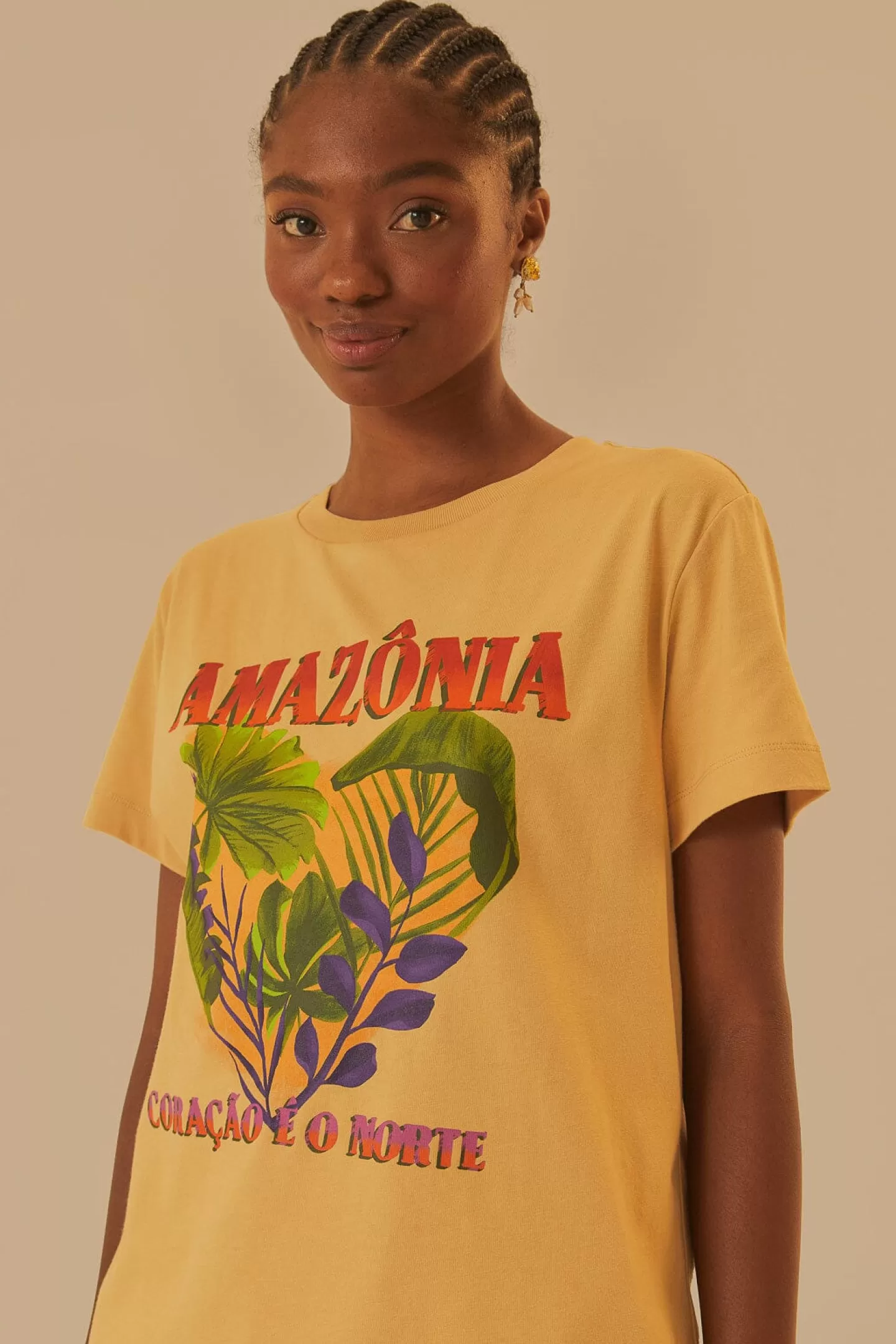 FARM Rio  AMAZONIA CORACAO E O NORTE FIT T-SHIRT