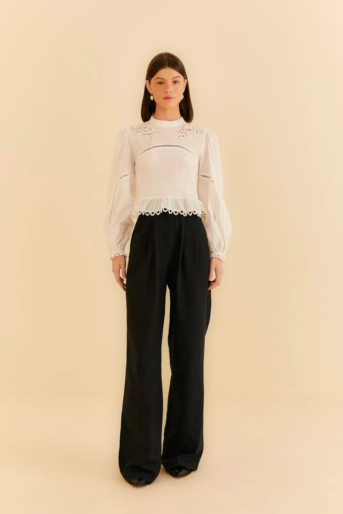 FARM Rio  BLACK LOW WAISTED PANTS