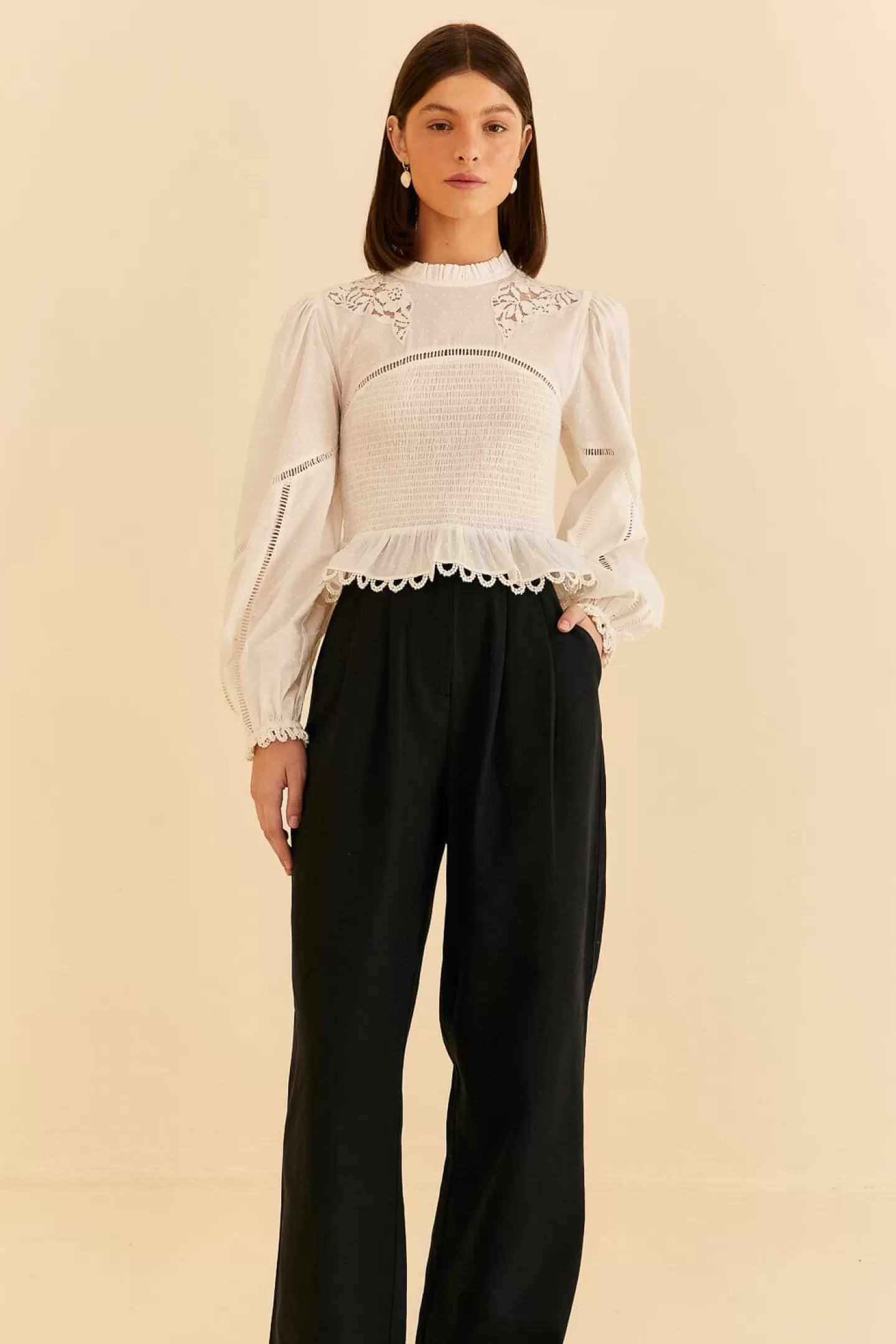 FARM Rio  BLACK LOW WAISTED PANTS