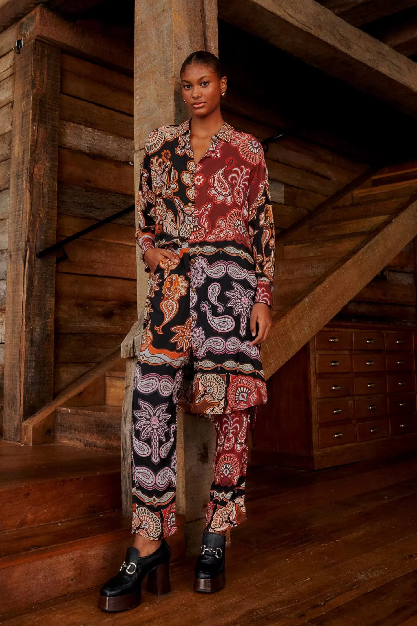 FARM Rio  BLACK SWEET MERMAIDS PANTS