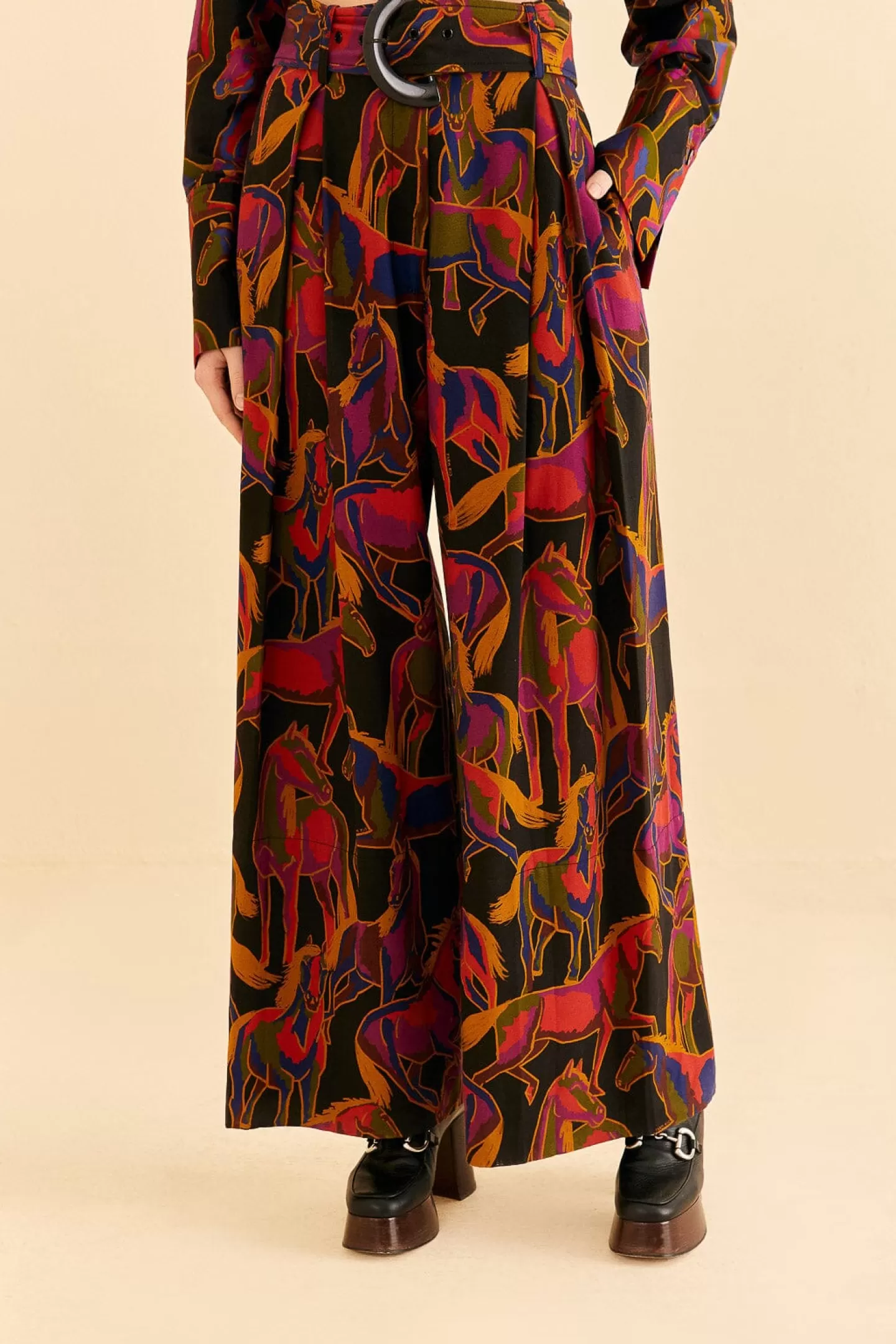 black_wild_horses_pants_194562.webp FARM Rio  BLACK WILD HORSES PANTS