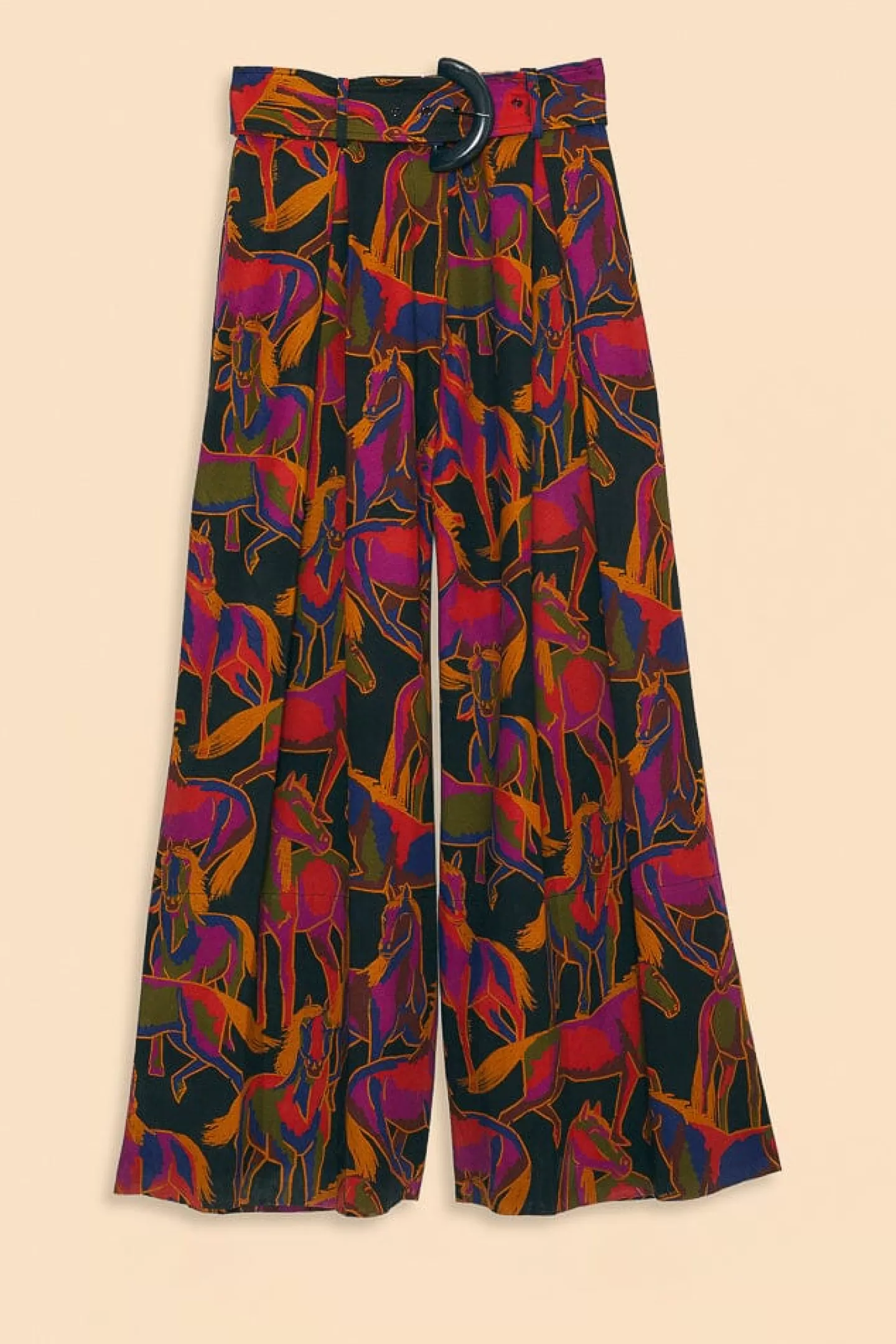 black_wild_horses_pants_194567.webp FARM Rio  BLACK WILD HORSES PANTS