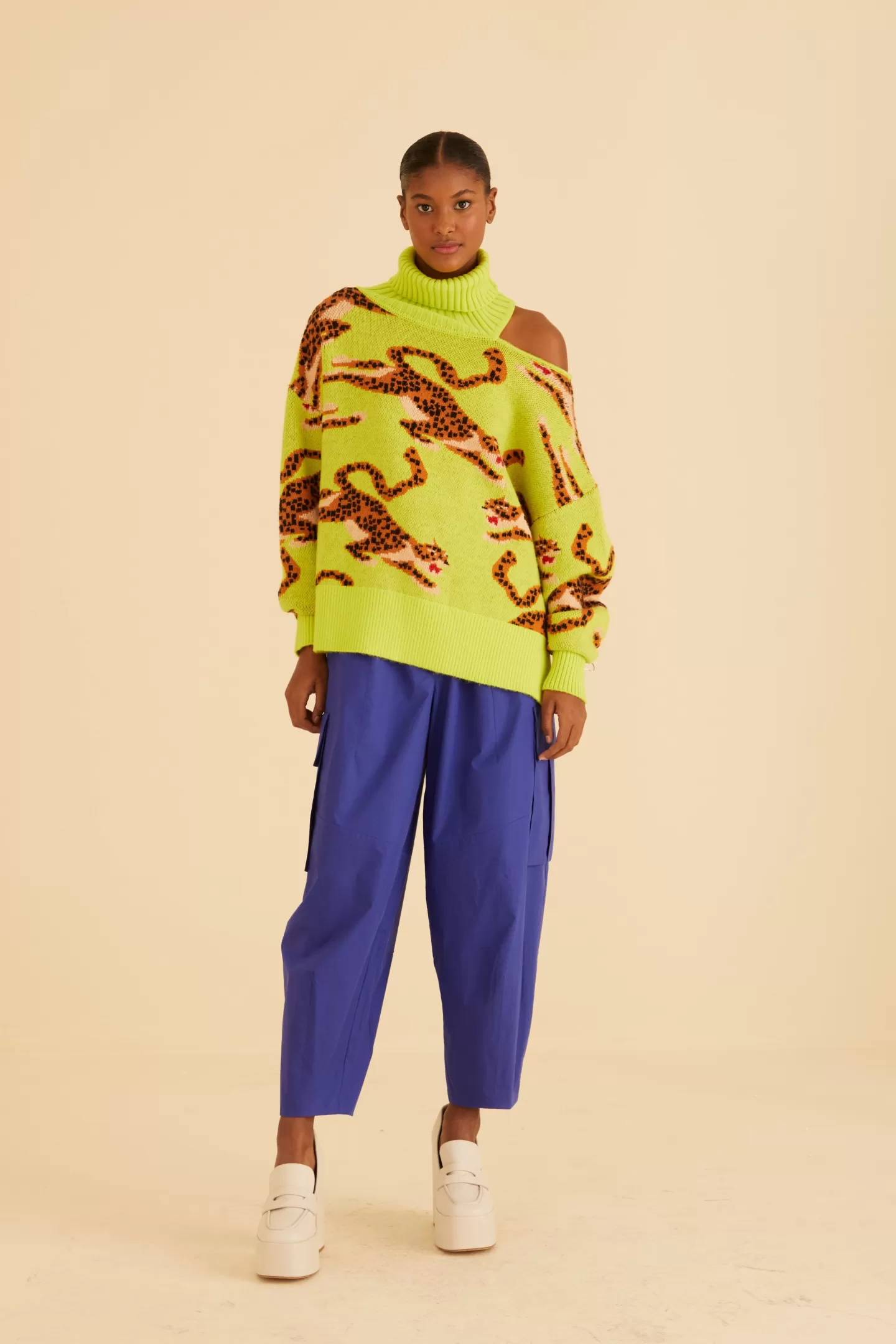 FARM Rio  BLUE CARGO PANTS