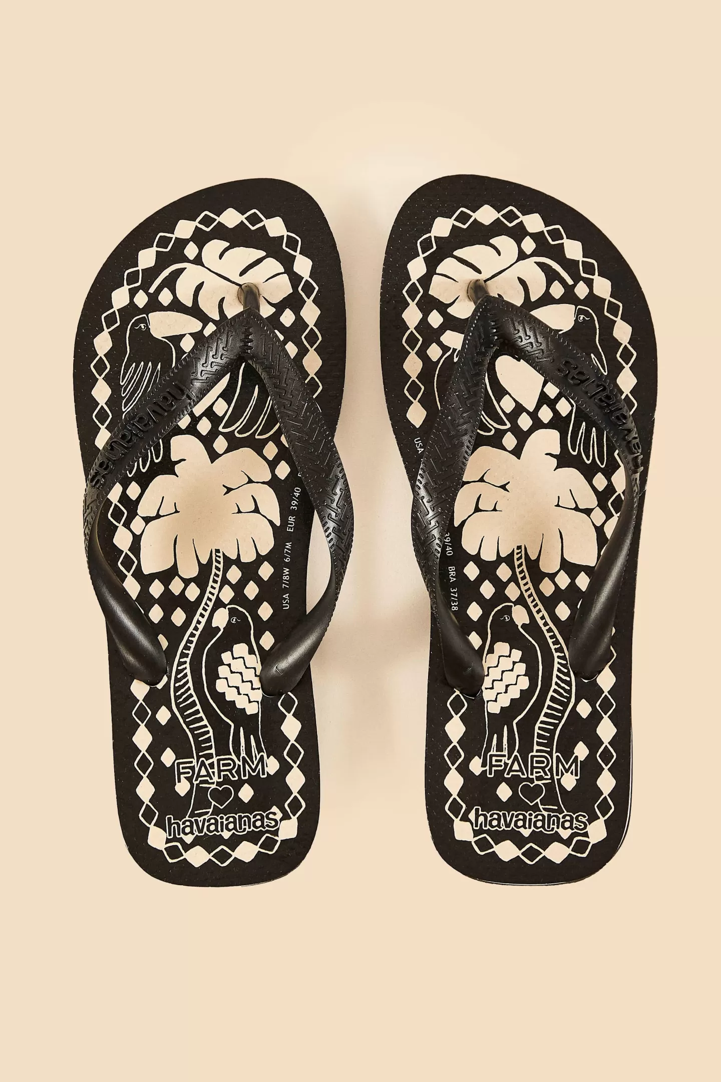 FARM Rio  JUNGLE SCARF HAVAIANAS SANDALS