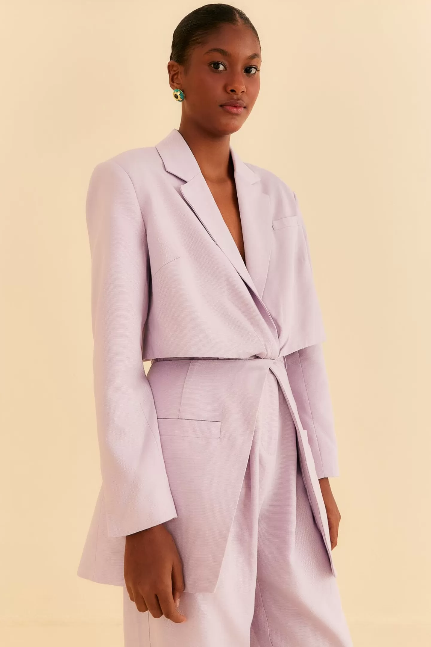 FARM Rio  LILAC CUT OUT BLAZER