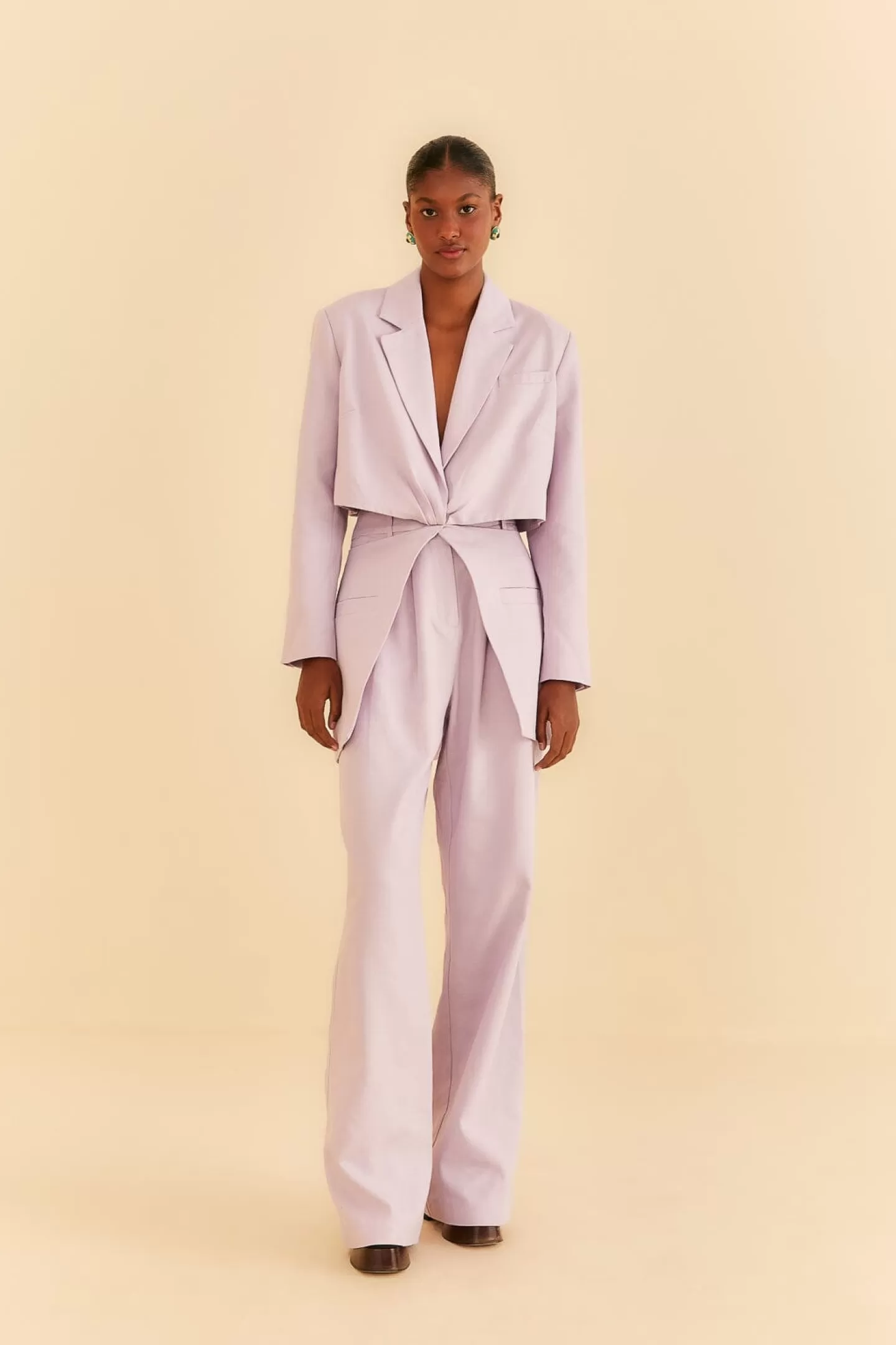 FARM Rio  LILAC CUT OUT BLAZER