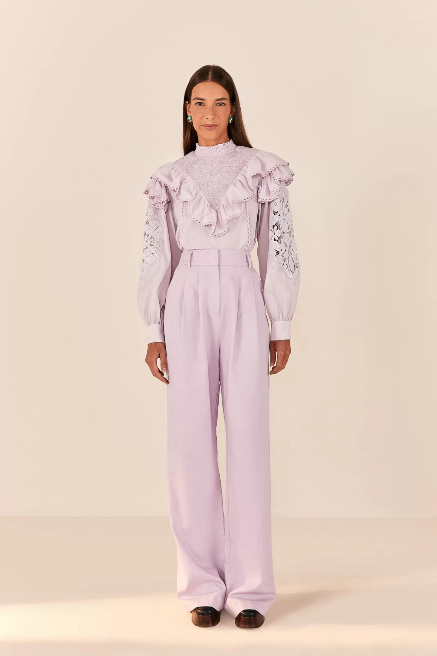 FARM Rio  LILAC LOW WAISTED PANTS