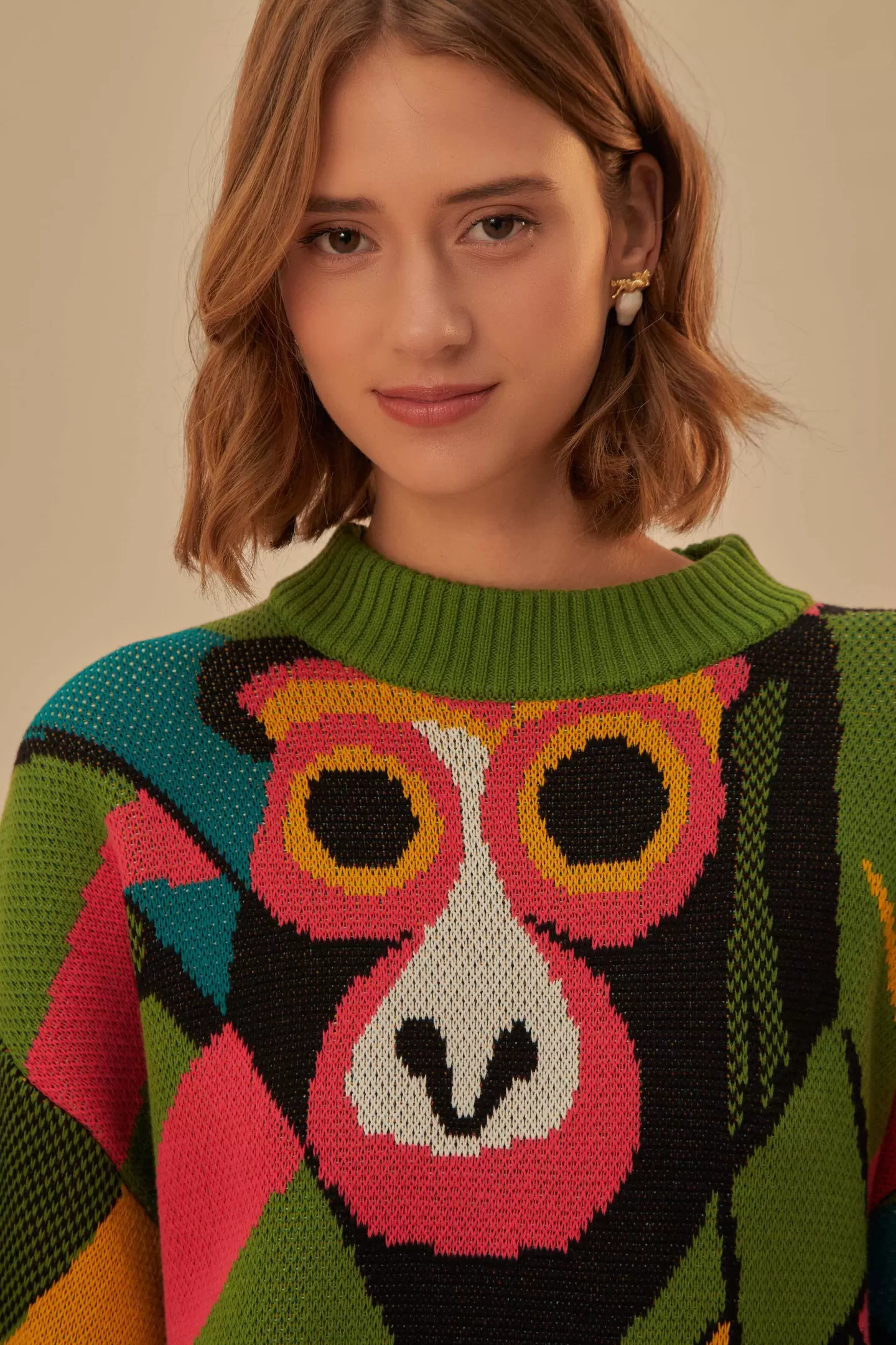 FARM Rio  MACAQUITO KAMBO KNIT SWEATER