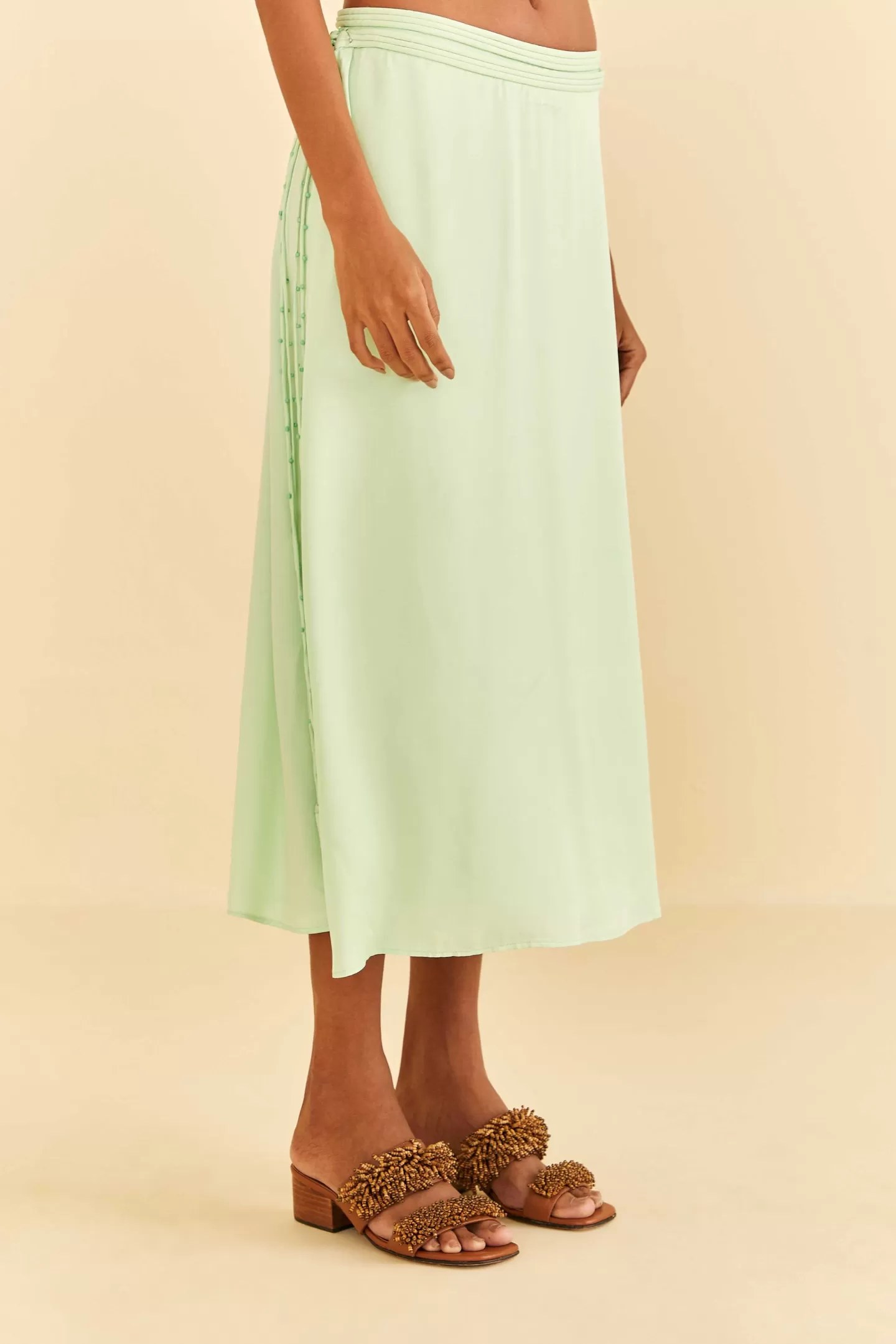 FARM Rio  MINT MIDI SKIRT