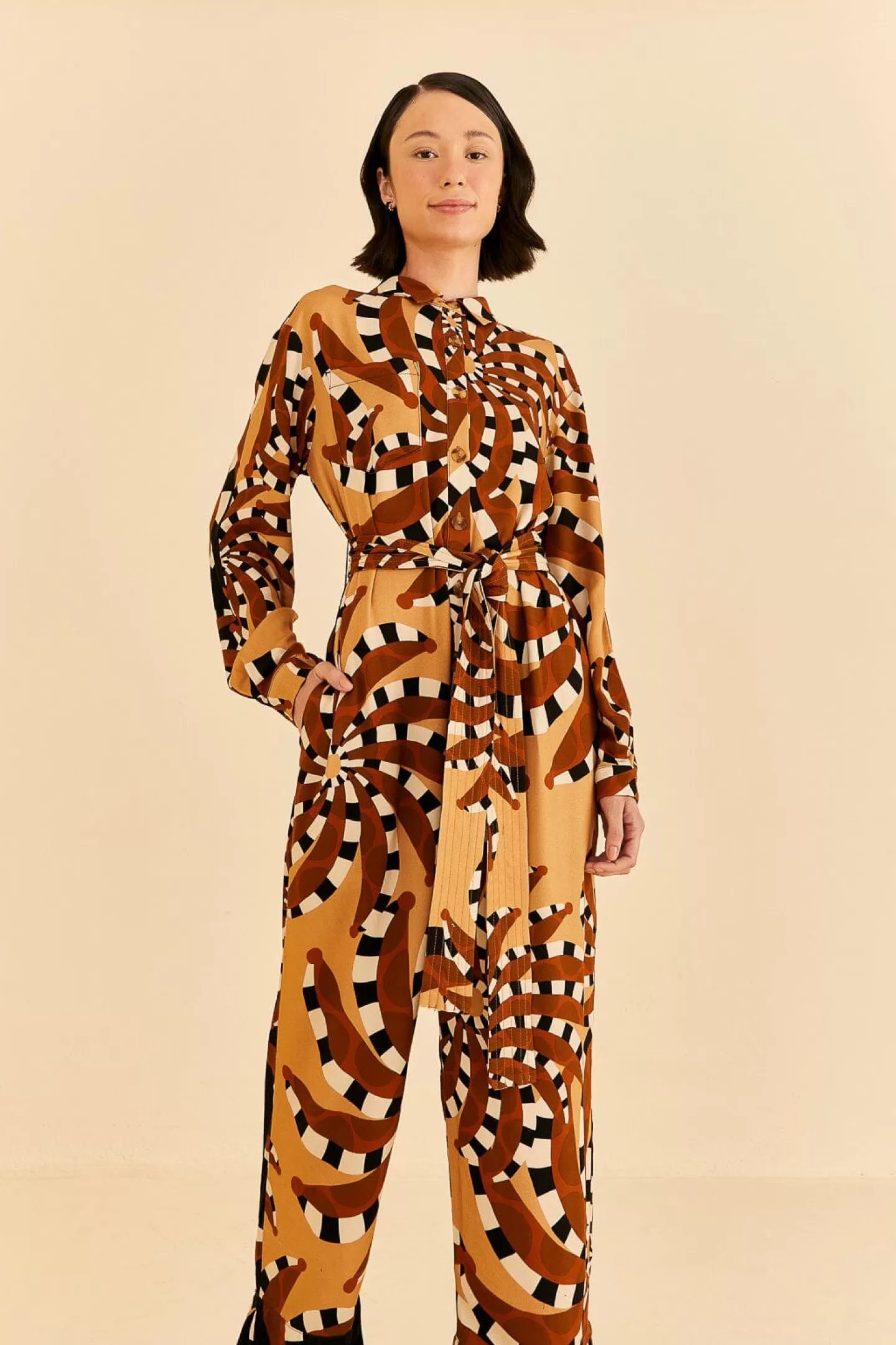 FARM Rio  MIXED BANANADA JUMPSUIT