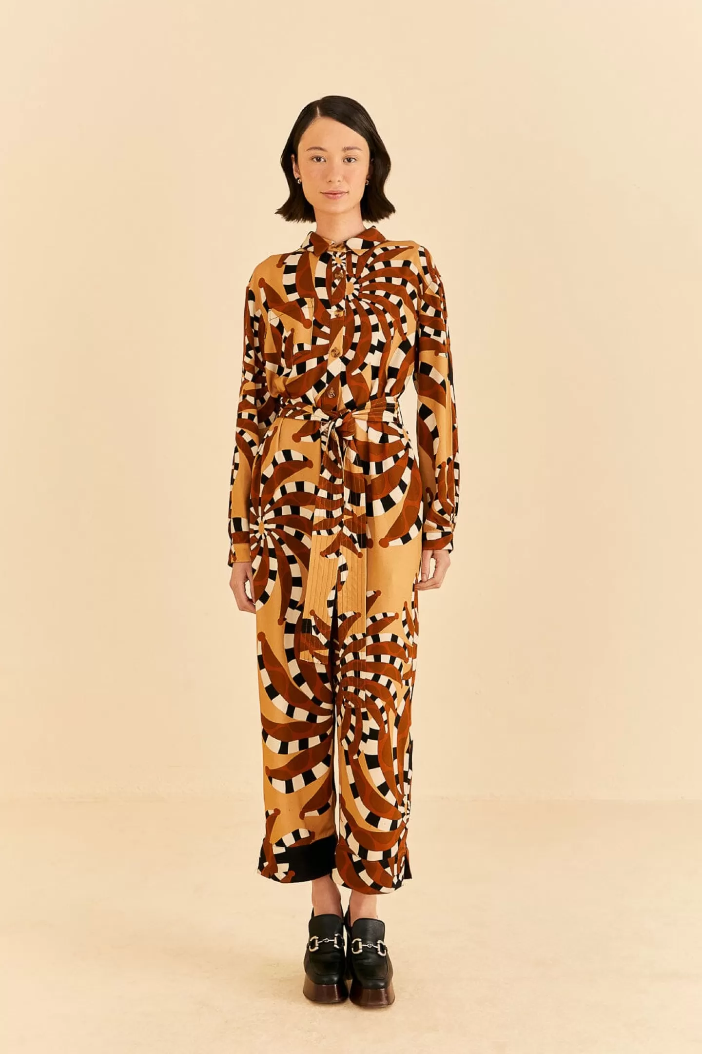 FARM Rio  MIXED BANANADA JUMPSUIT