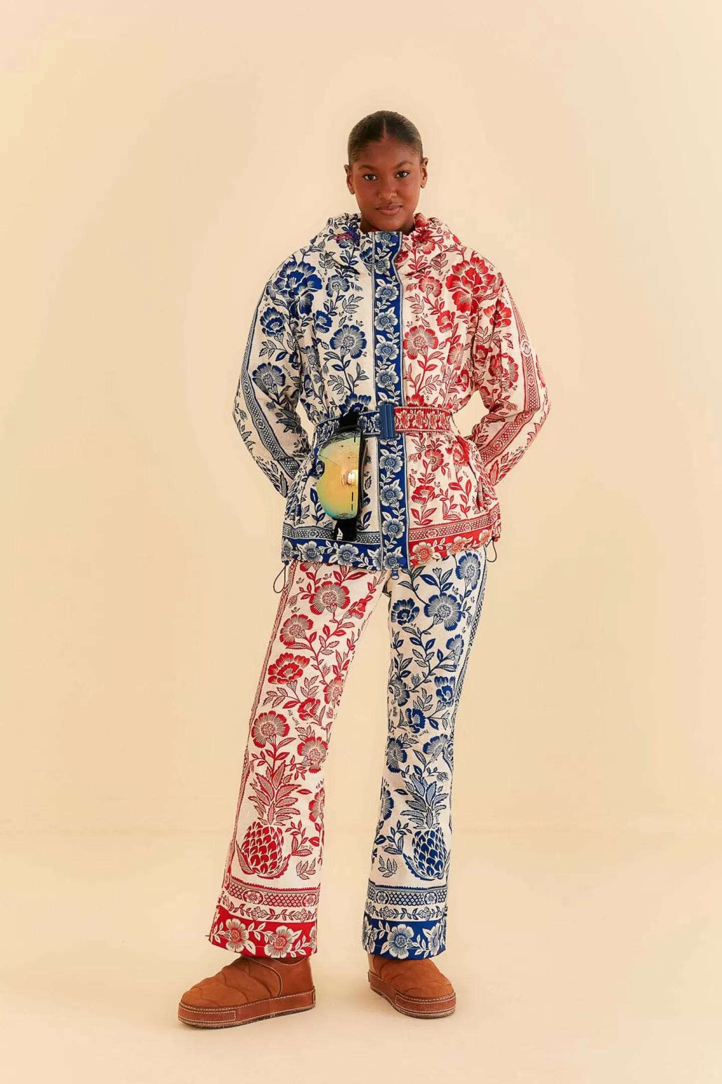 FARM Rio  MIXED PINEAPPLE GARDEN SKI PANTS