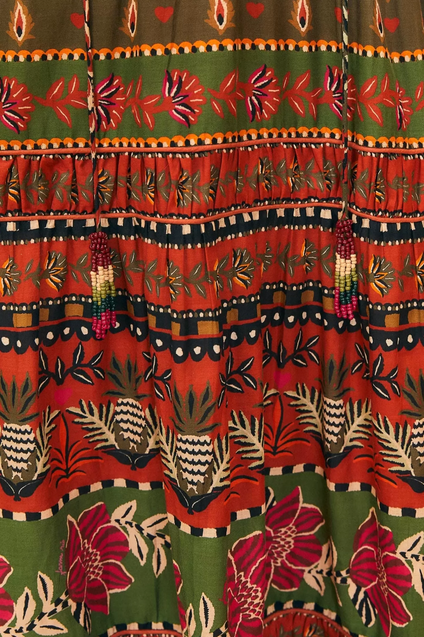 FARM Rio  MULTICOLOR AINIKA FLORAL GARDEN MAXI DRESS