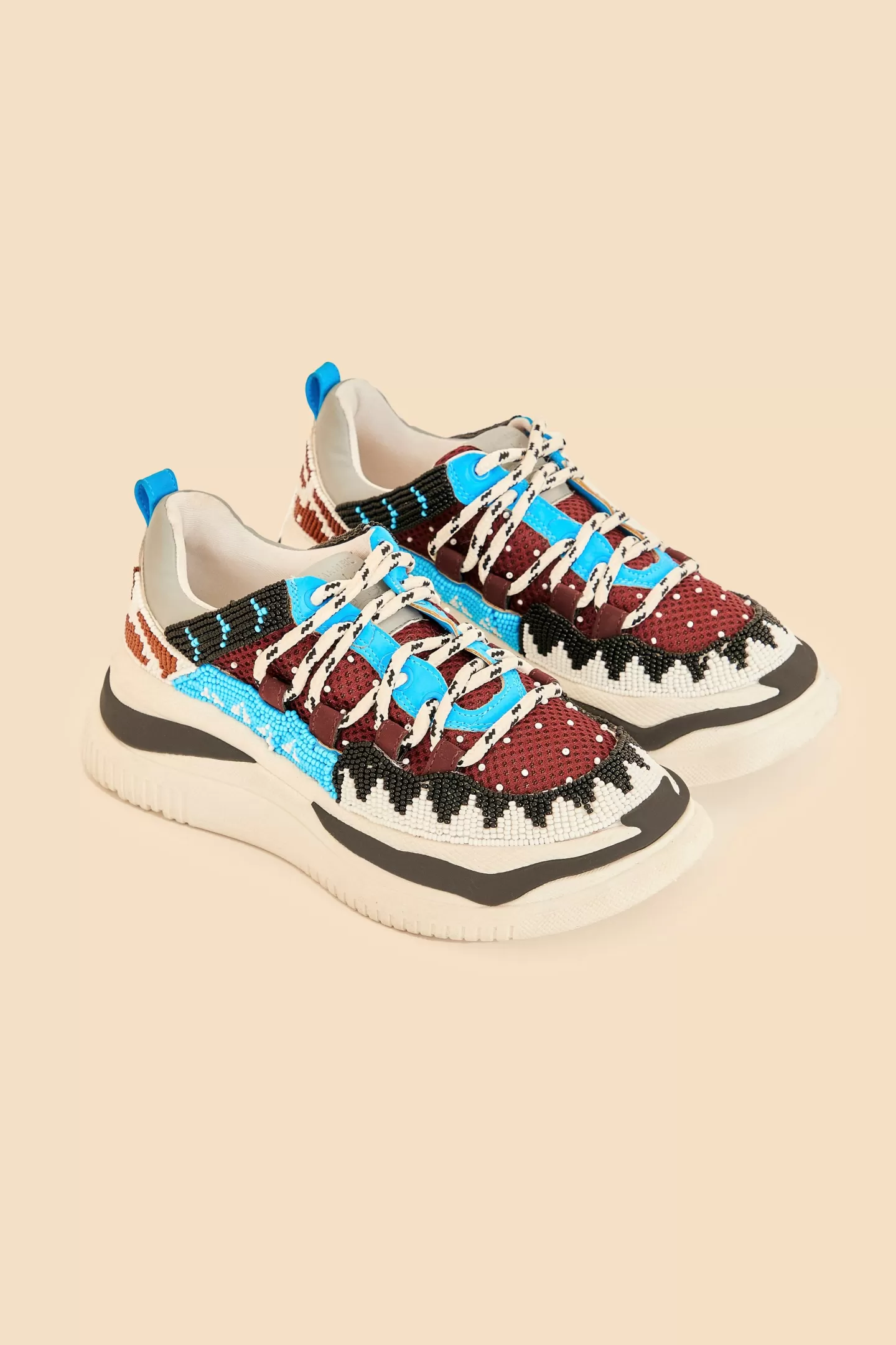 FARM Rio  MULTICOLOR BEADED SNEAKER
