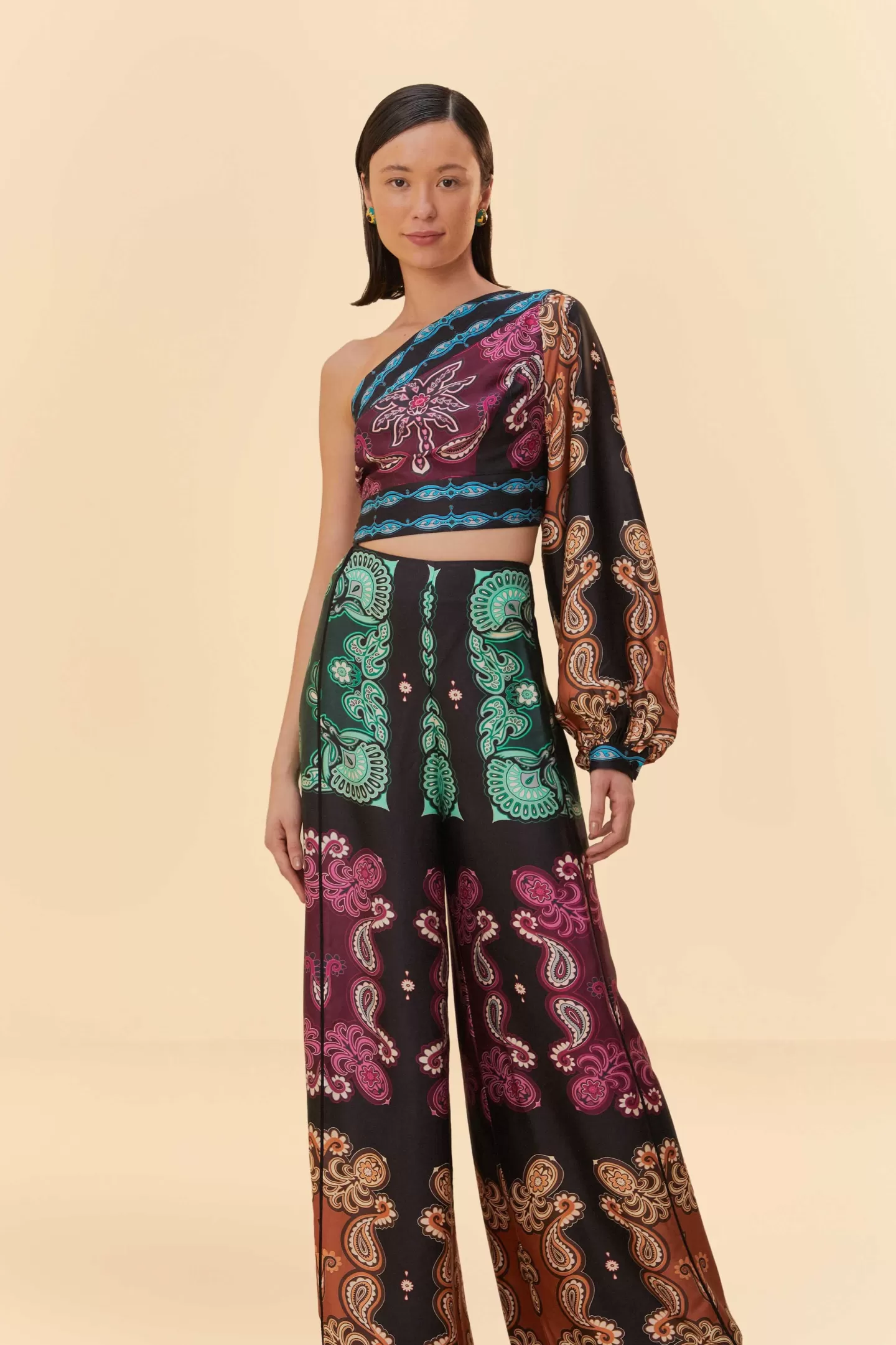 FARM Rio  MULTICOLOR SWEET MERMAIDS ASYMMETRIC JUMPSUIT