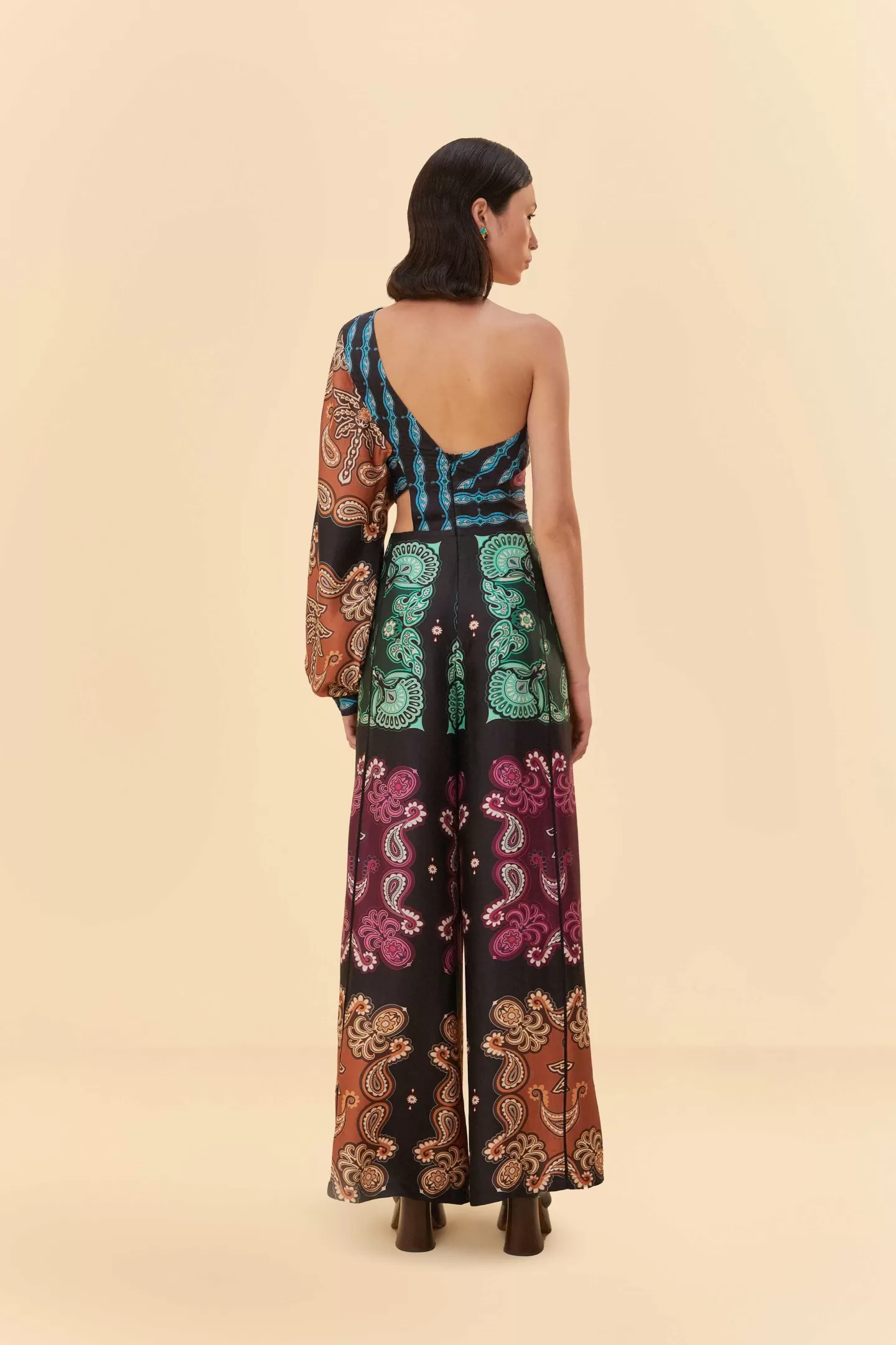 FARM Rio  MULTICOLOR SWEET MERMAIDS ASYMMETRIC JUMPSUIT