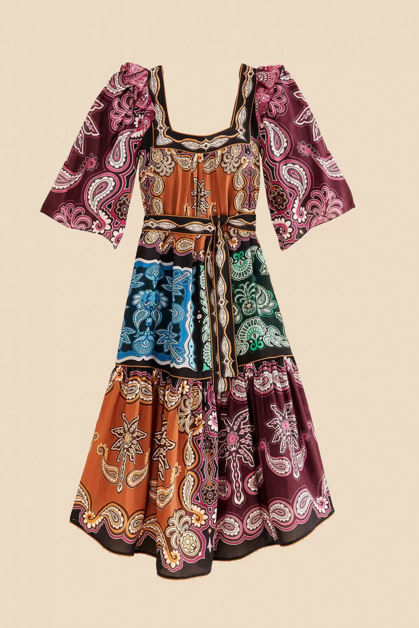 FARM Rio  MULTICOLOR SWEET MERMAIDS MIDI DRESS