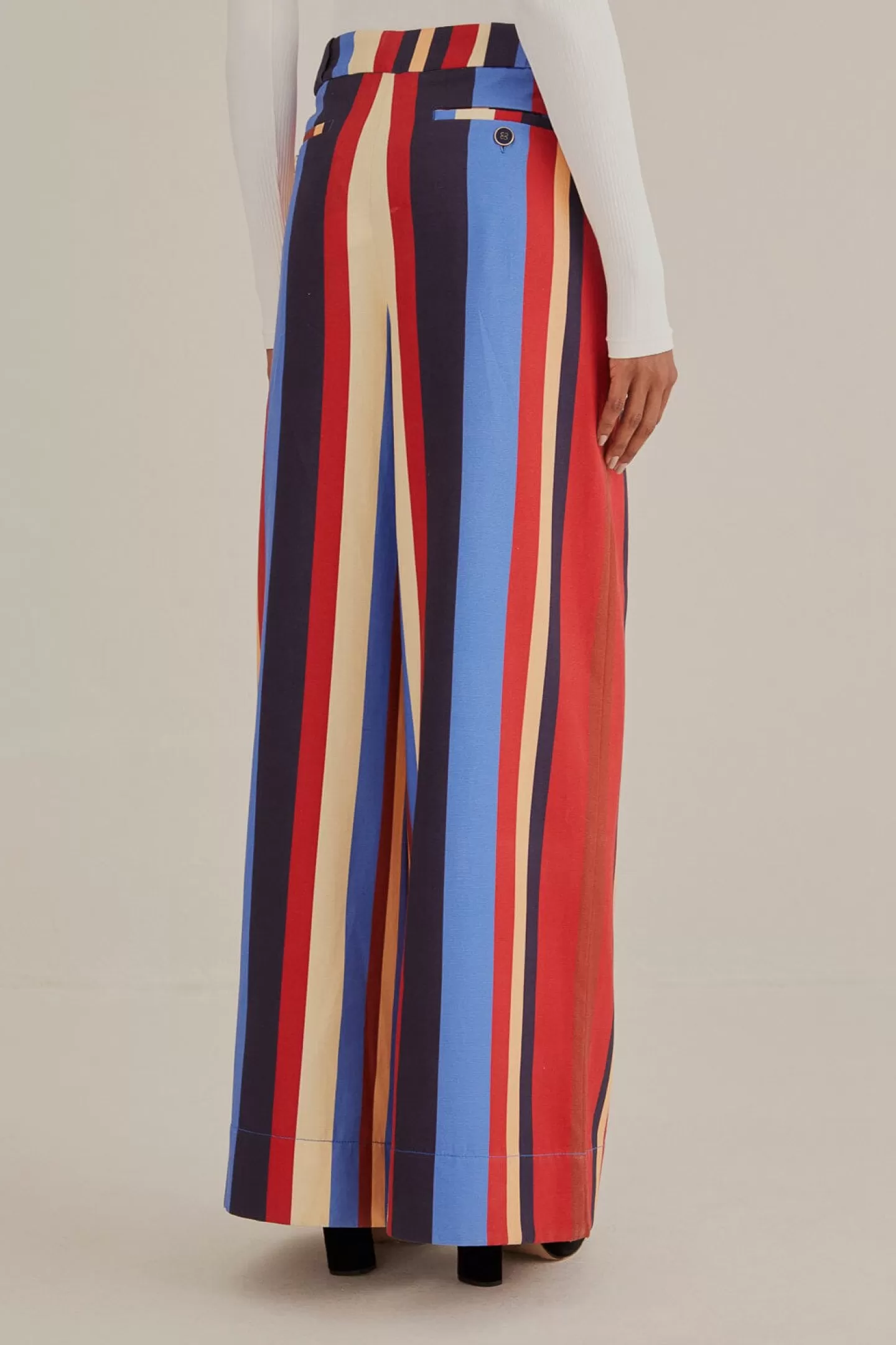 FARM Rio  MULTICOLOR WINTER STRIPES TAILORED PANTS