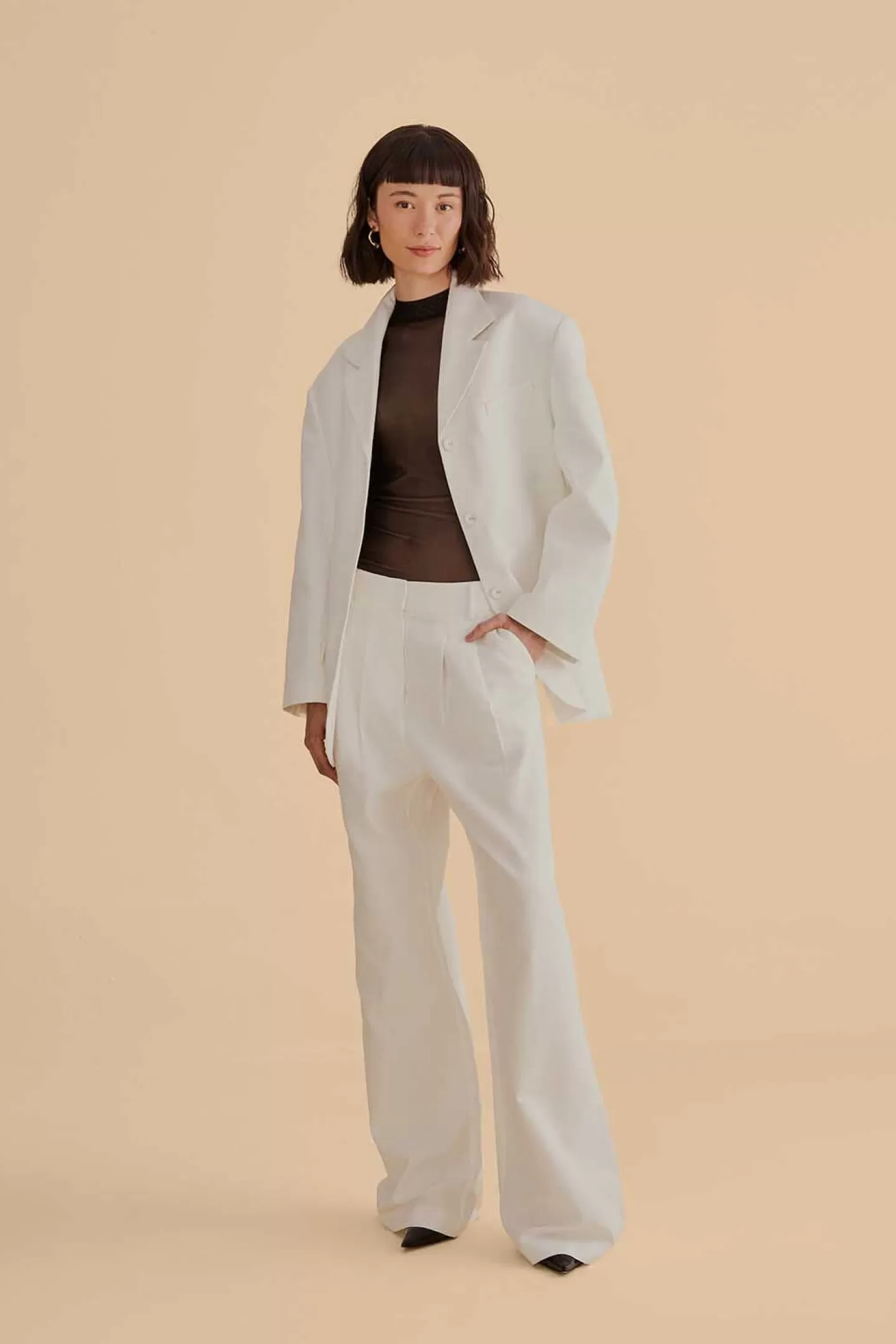 FARM Rio  OFF-WHITE WIDE PANTS