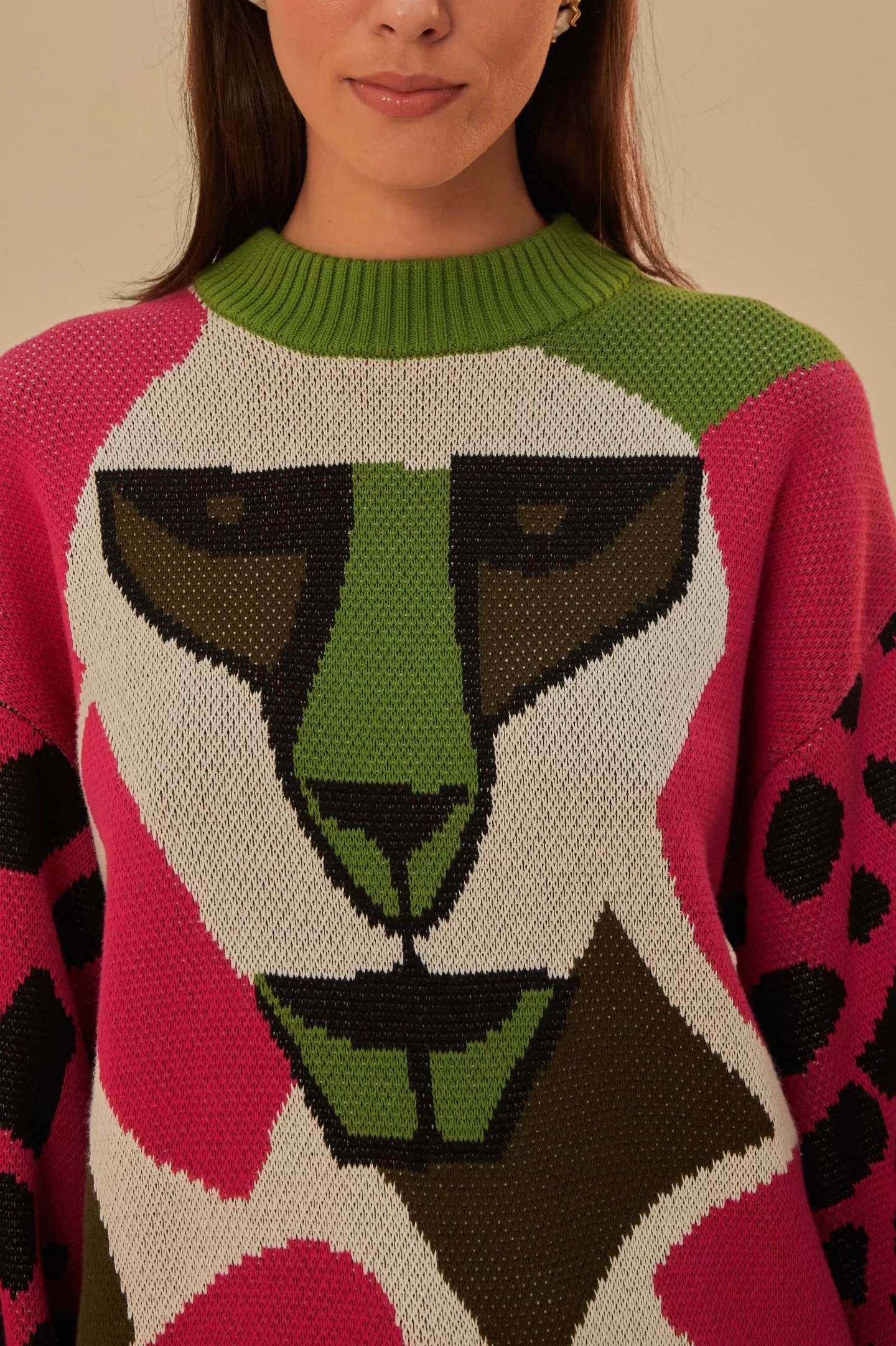 FARM Rio  ONCA KAMBOZISTICA KNIT SWEATER