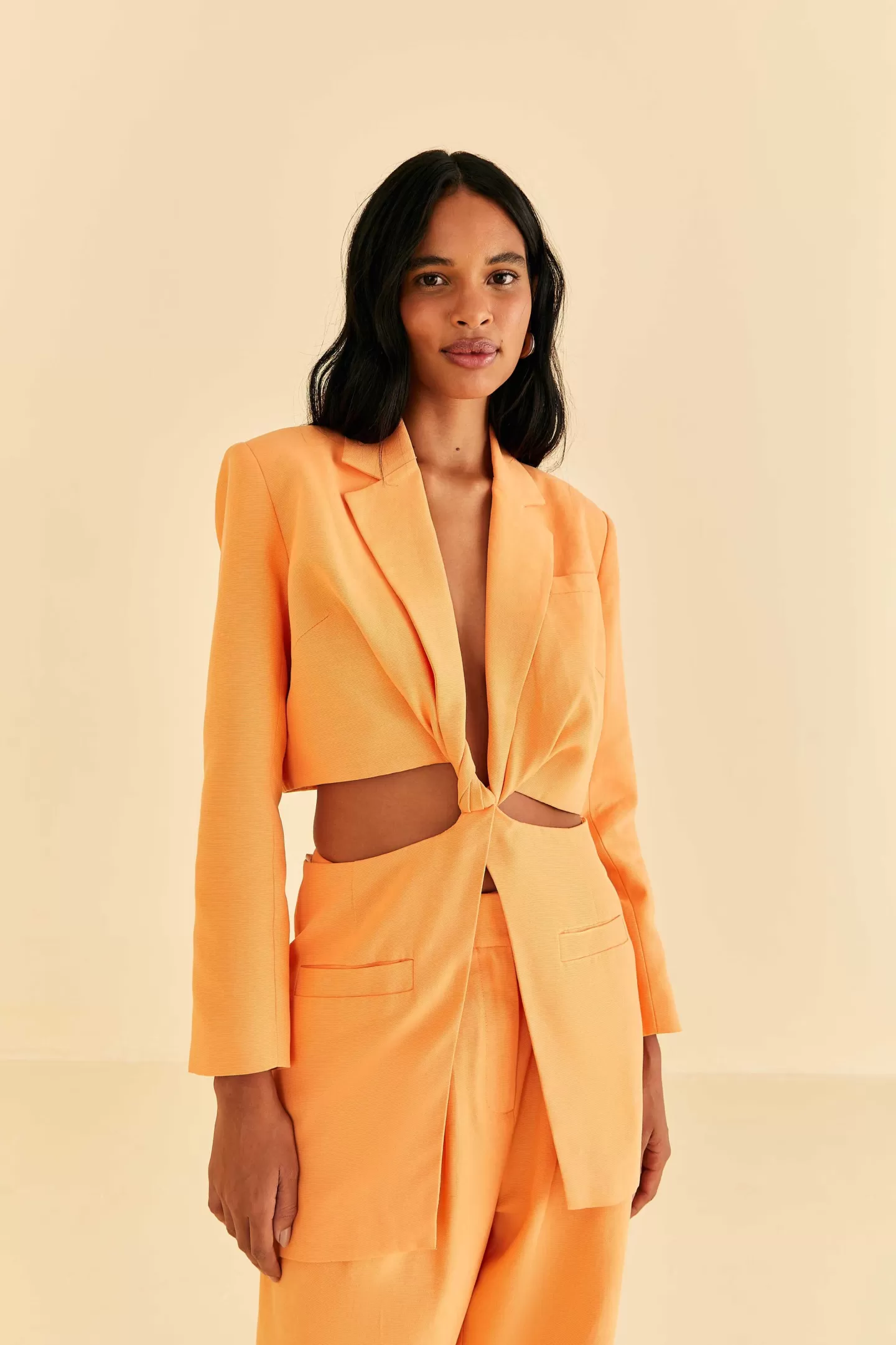 FARM Rio  PEACH CUT OUT BLAZER