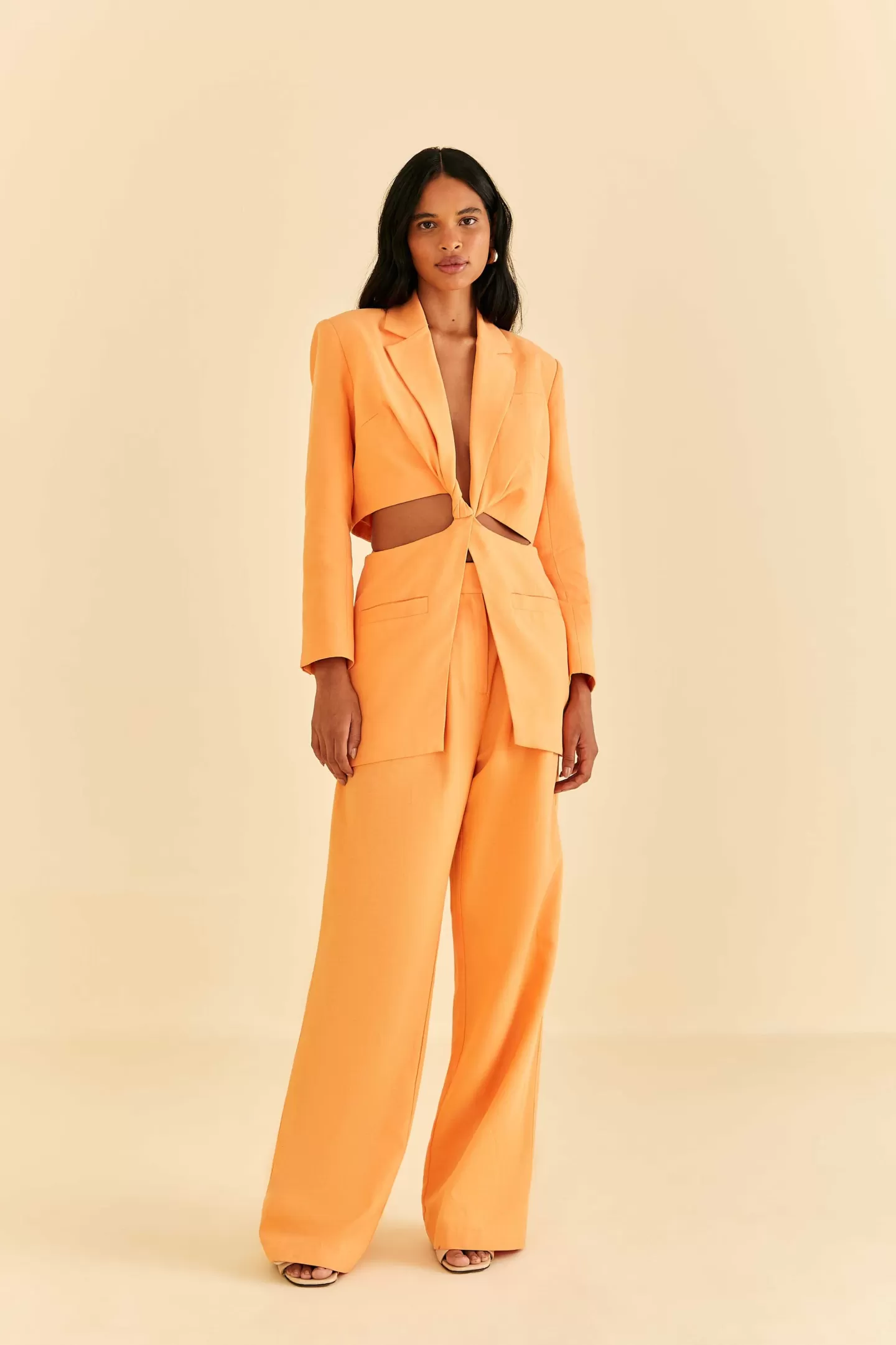 FARM Rio  PEACH CUT OUT BLAZER