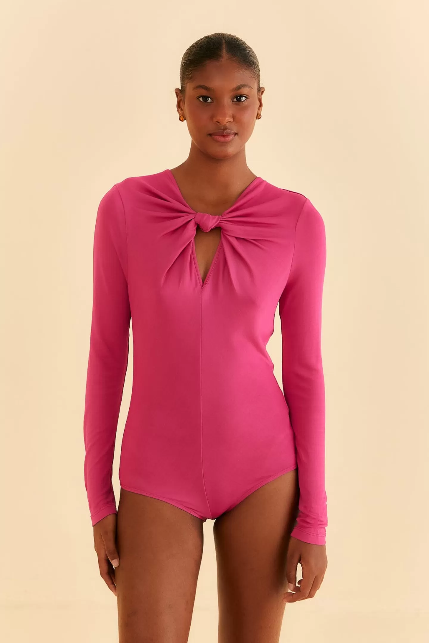 FARM Rio  PINK LONG SLEEVE BODYSUIT