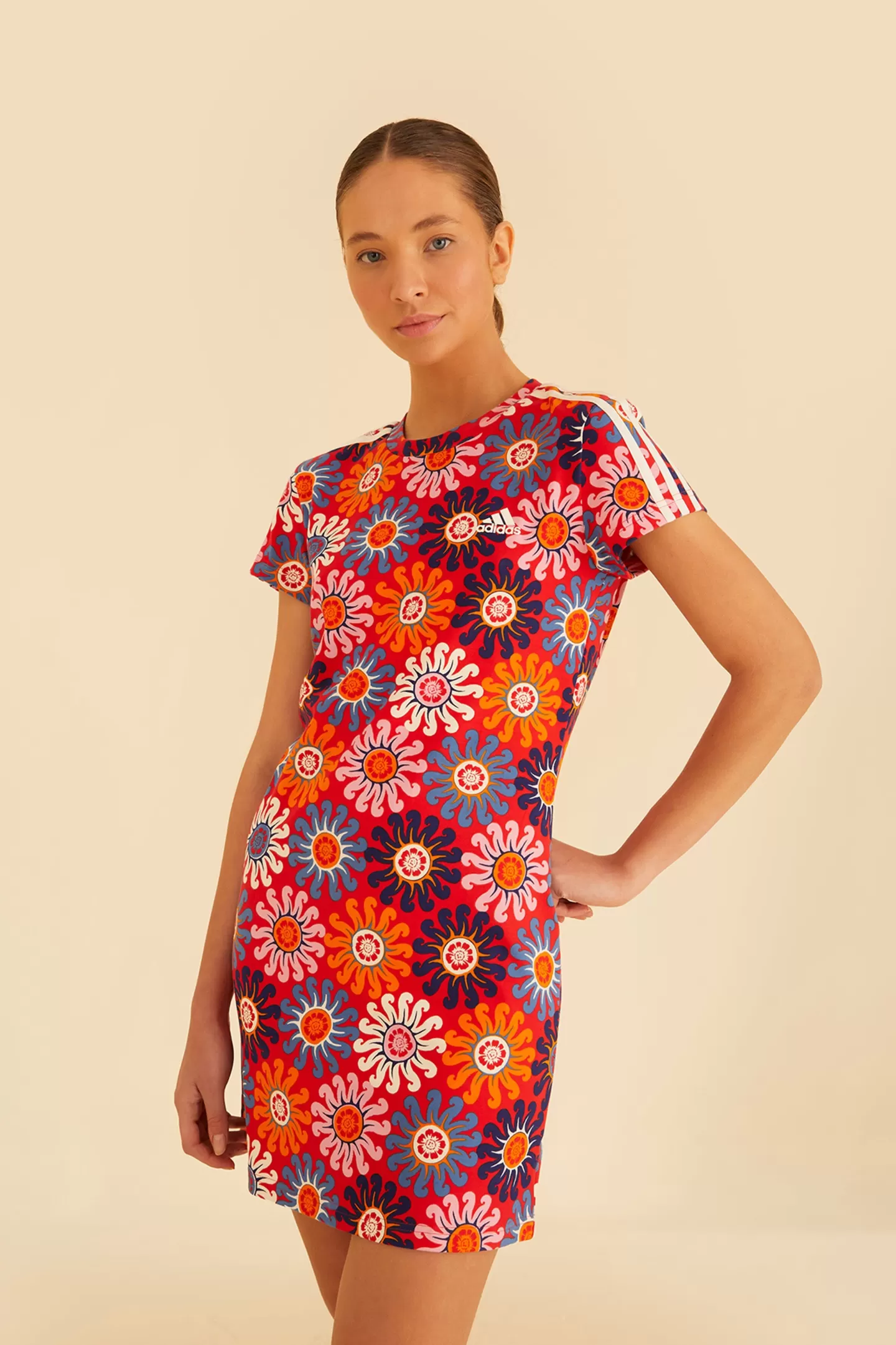 FARM Rio  RED ADIDAS FARM DRESS