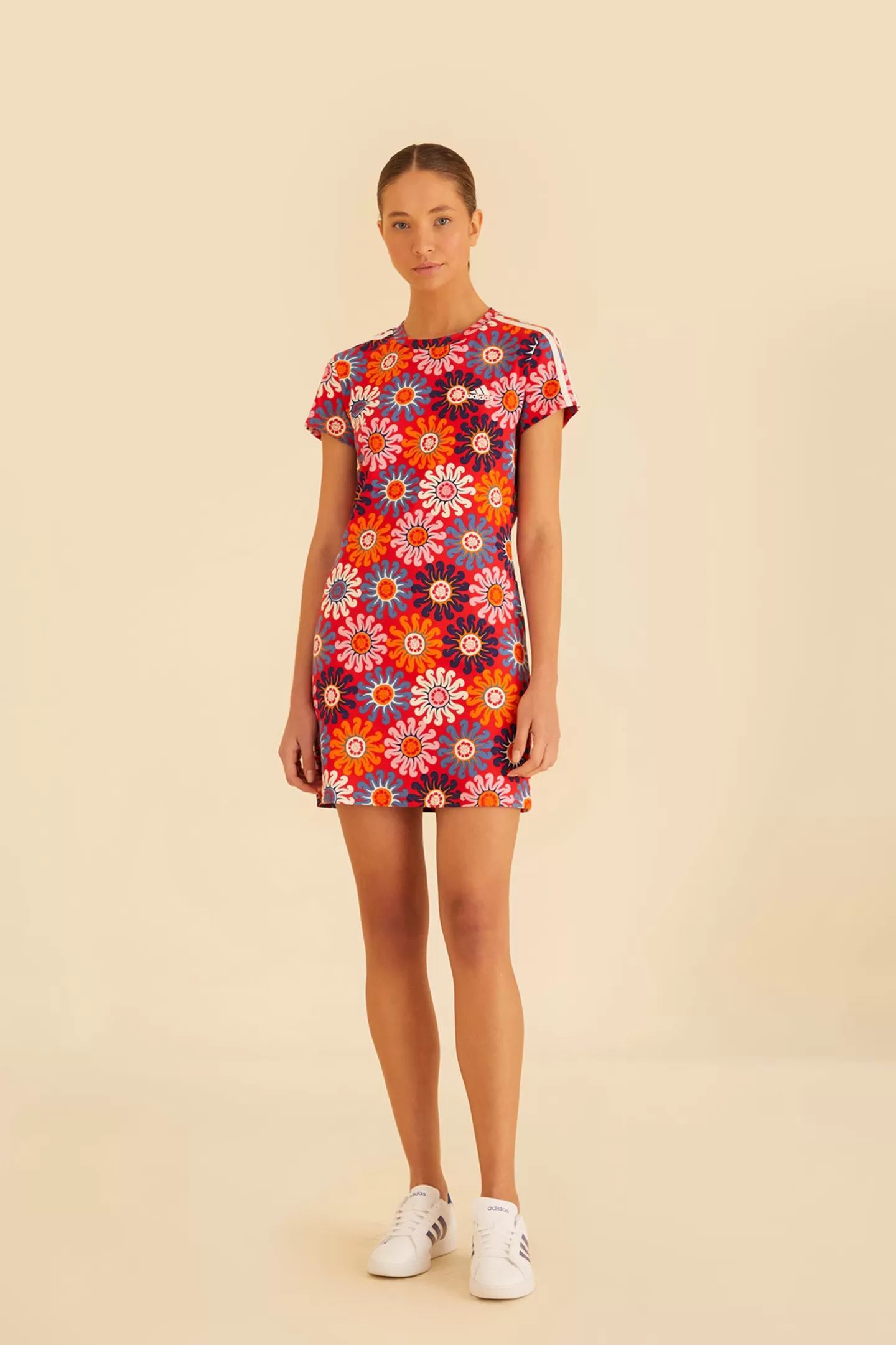 FARM Rio  RED ADIDAS FARM DRESS
