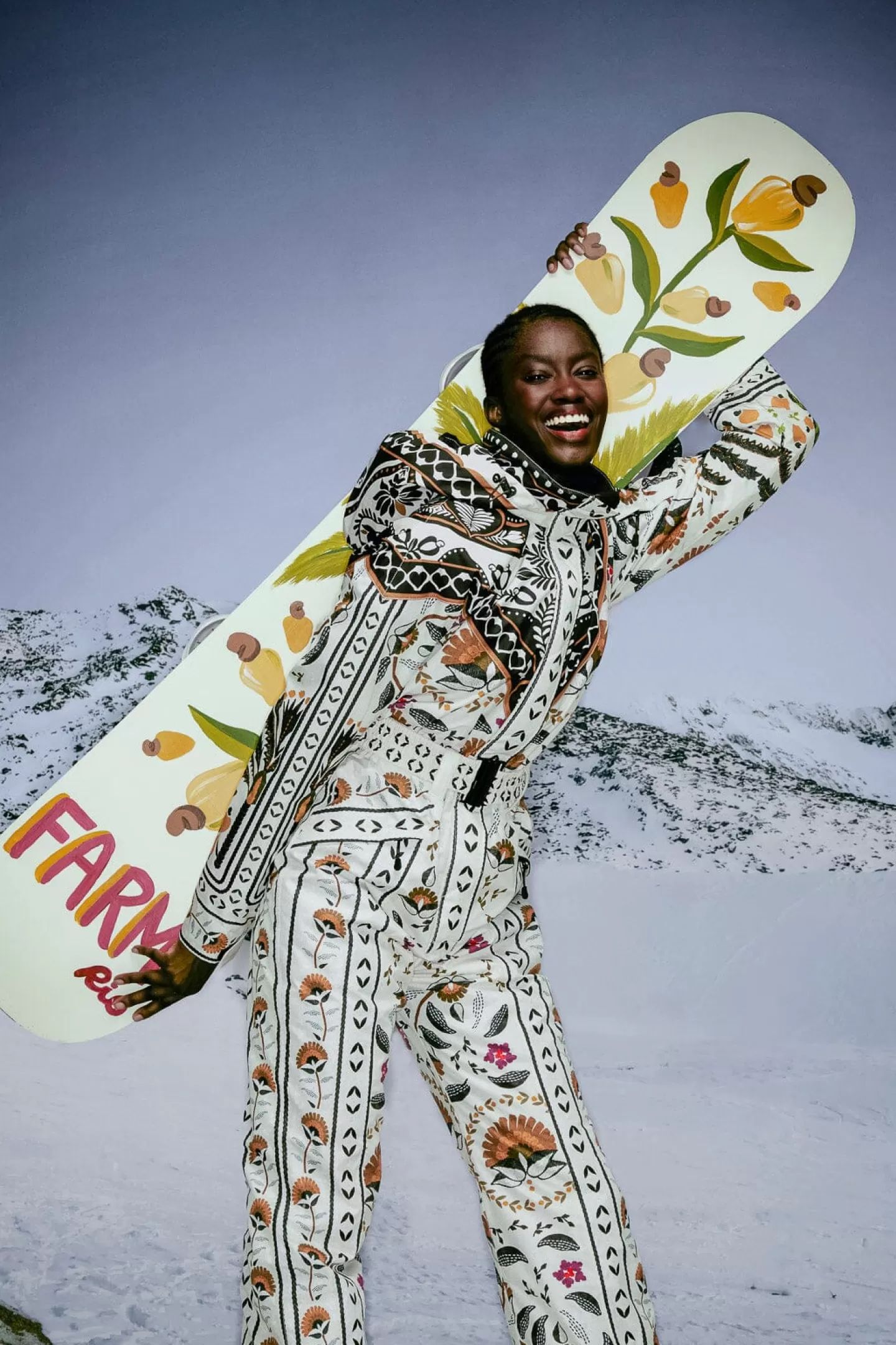 FARM Rio  SAND PALMS PARADISE SKI JUMPSUIT