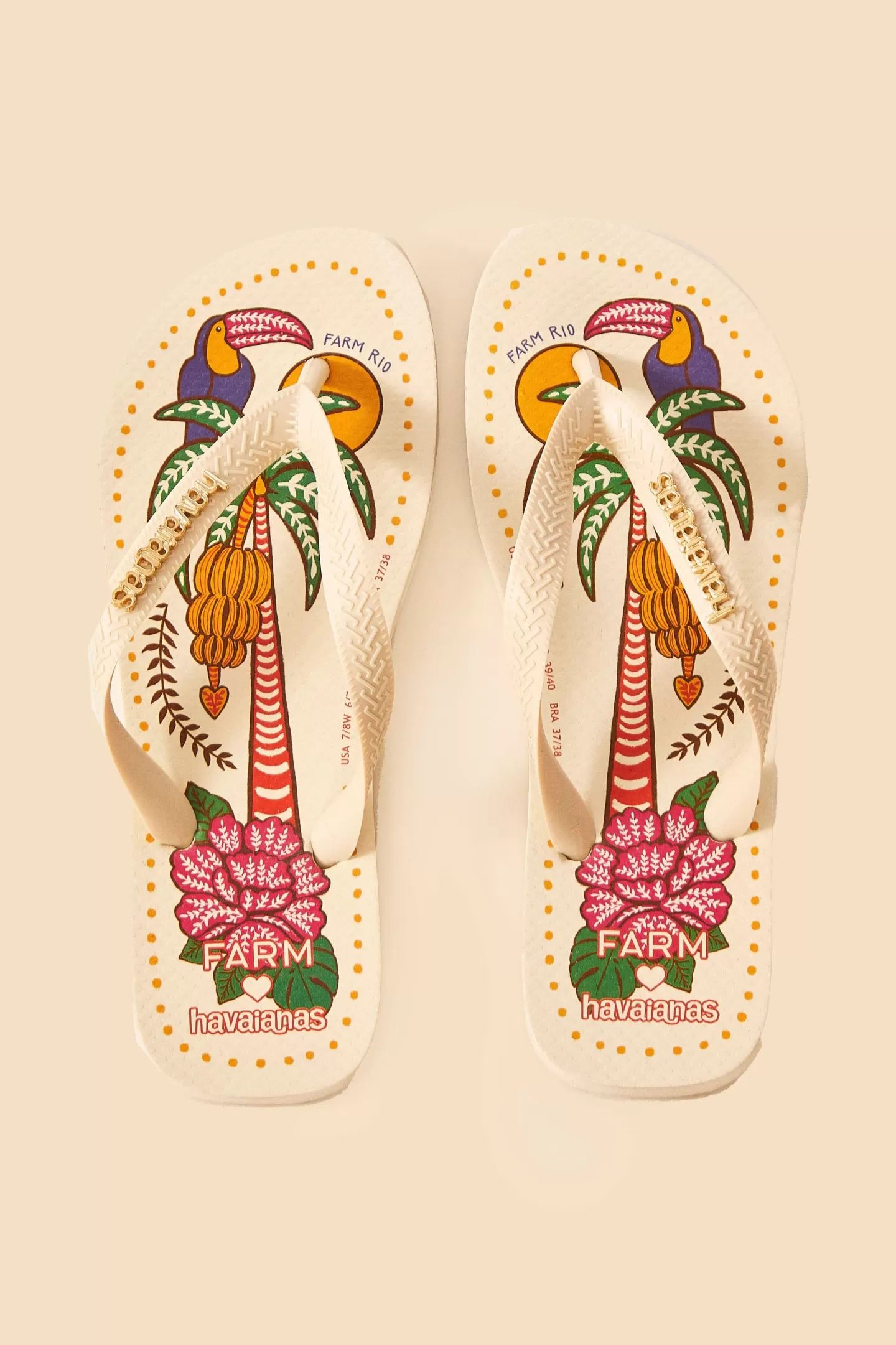 FARM Rio  SUMMER SUNRISE HAVAIANAS SANDALS
