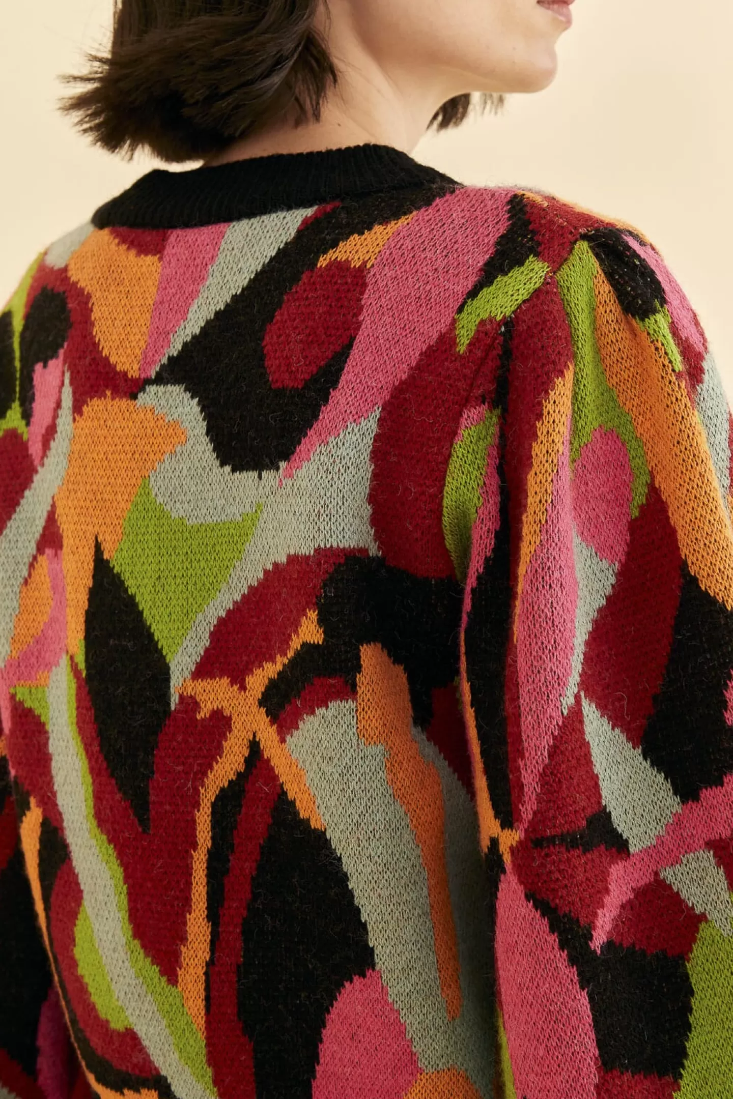 FARM Rio  THE MULTICOLOR DANCE KNIT SWEATER