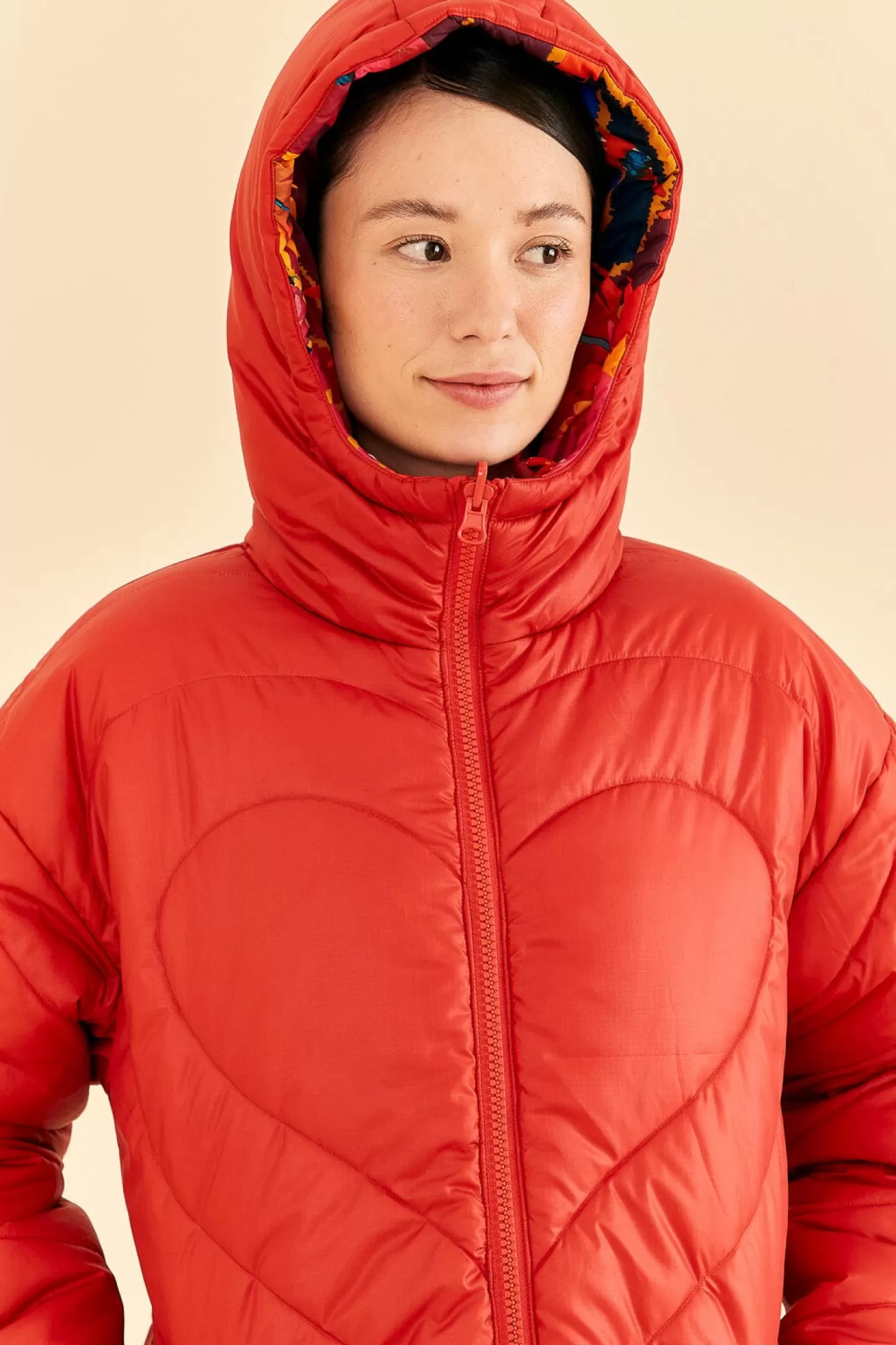 FARM Rio  VINTAGE WAVE REVERSIBLE PUFFER JACKET