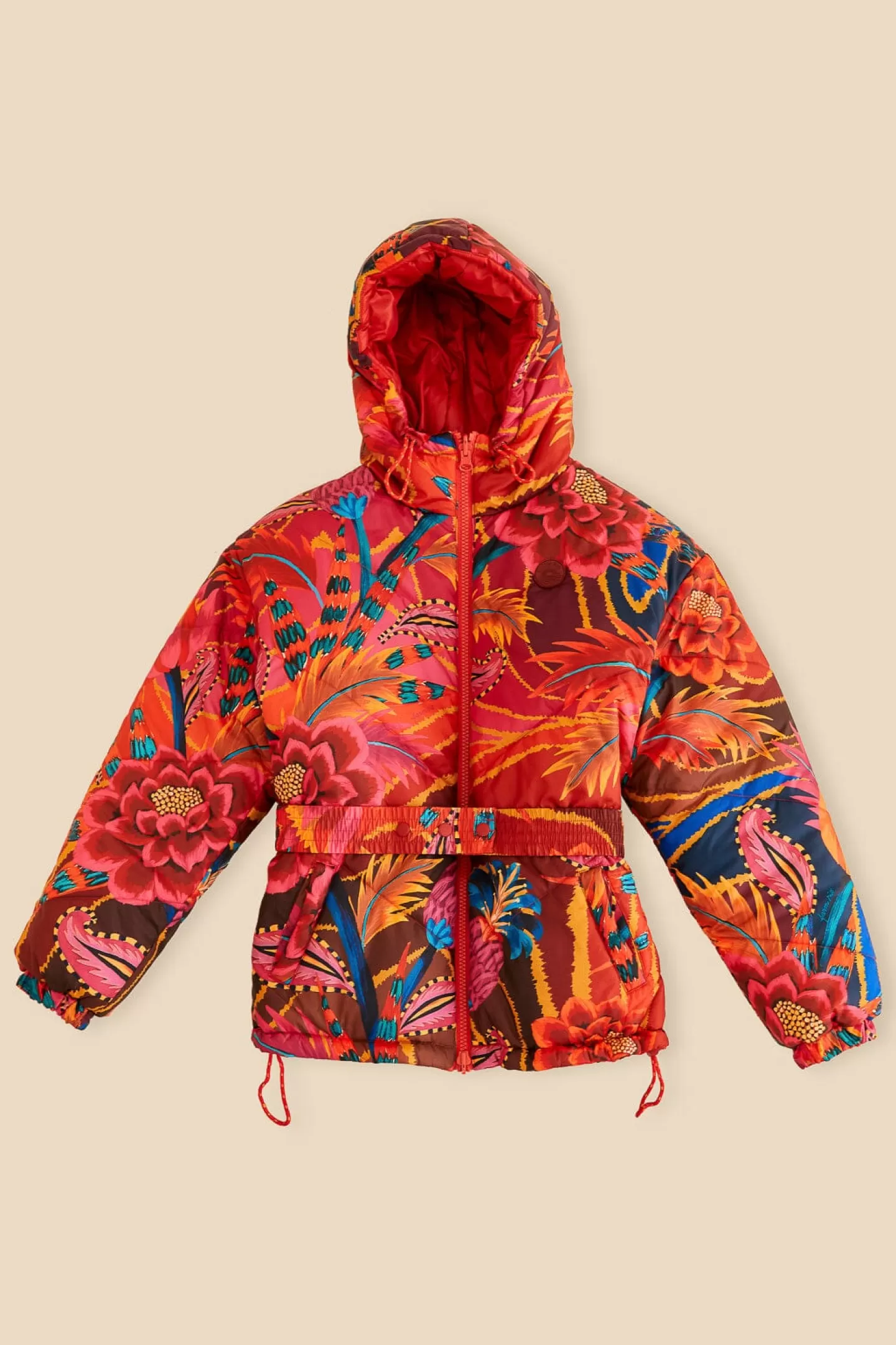 FARM Rio  VINTAGE WAVE REVERSIBLE PUFFER JACKET