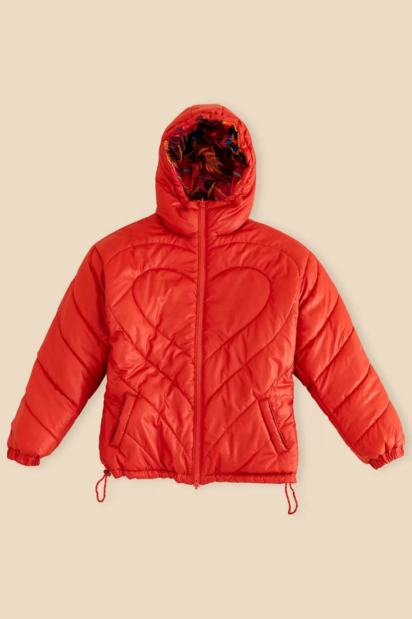 FARM Rio  VINTAGE WAVE REVERSIBLE PUFFER JACKET