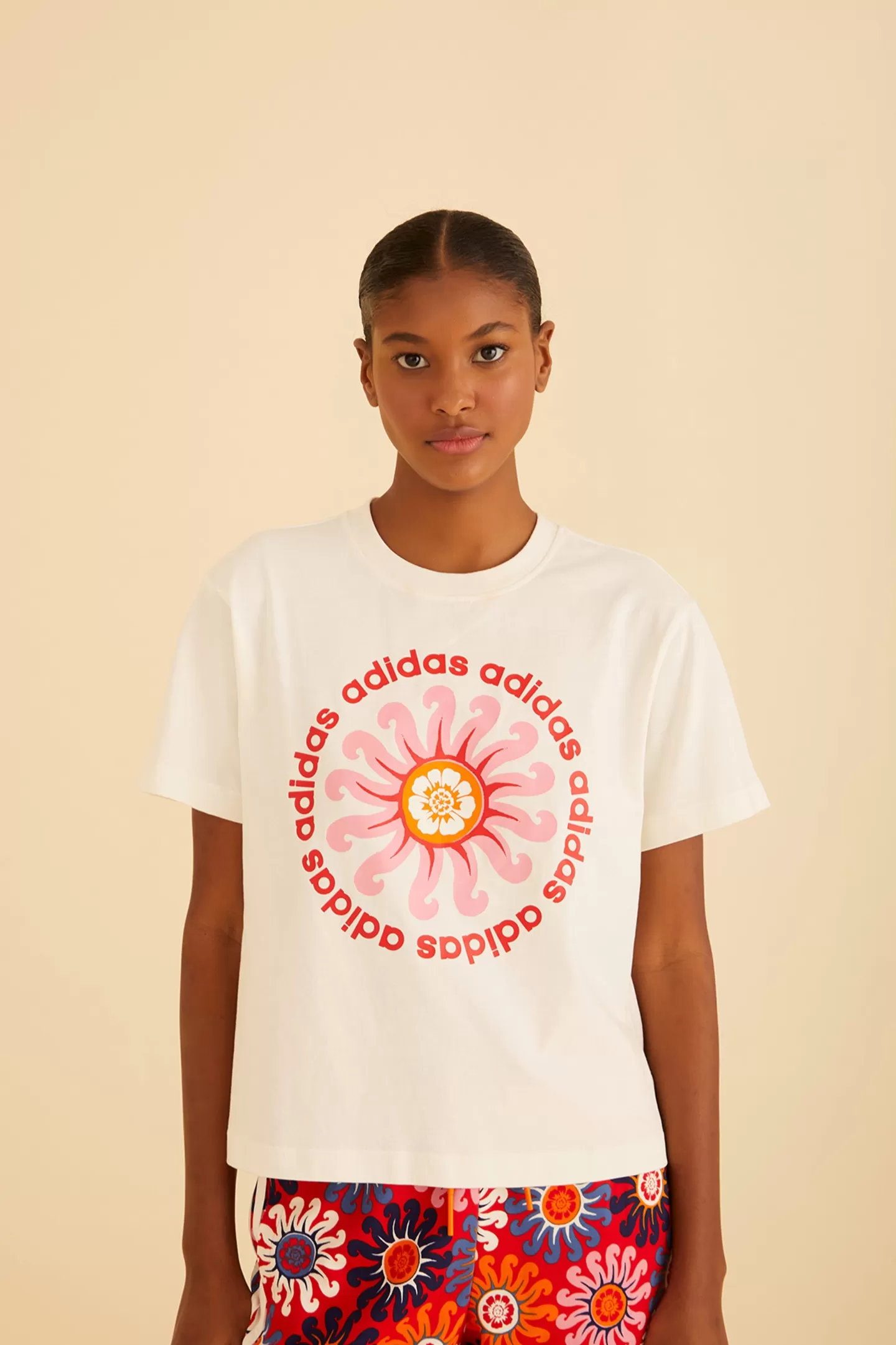 FARM Rio  WHITE ADIDAS FARM GFX TEE