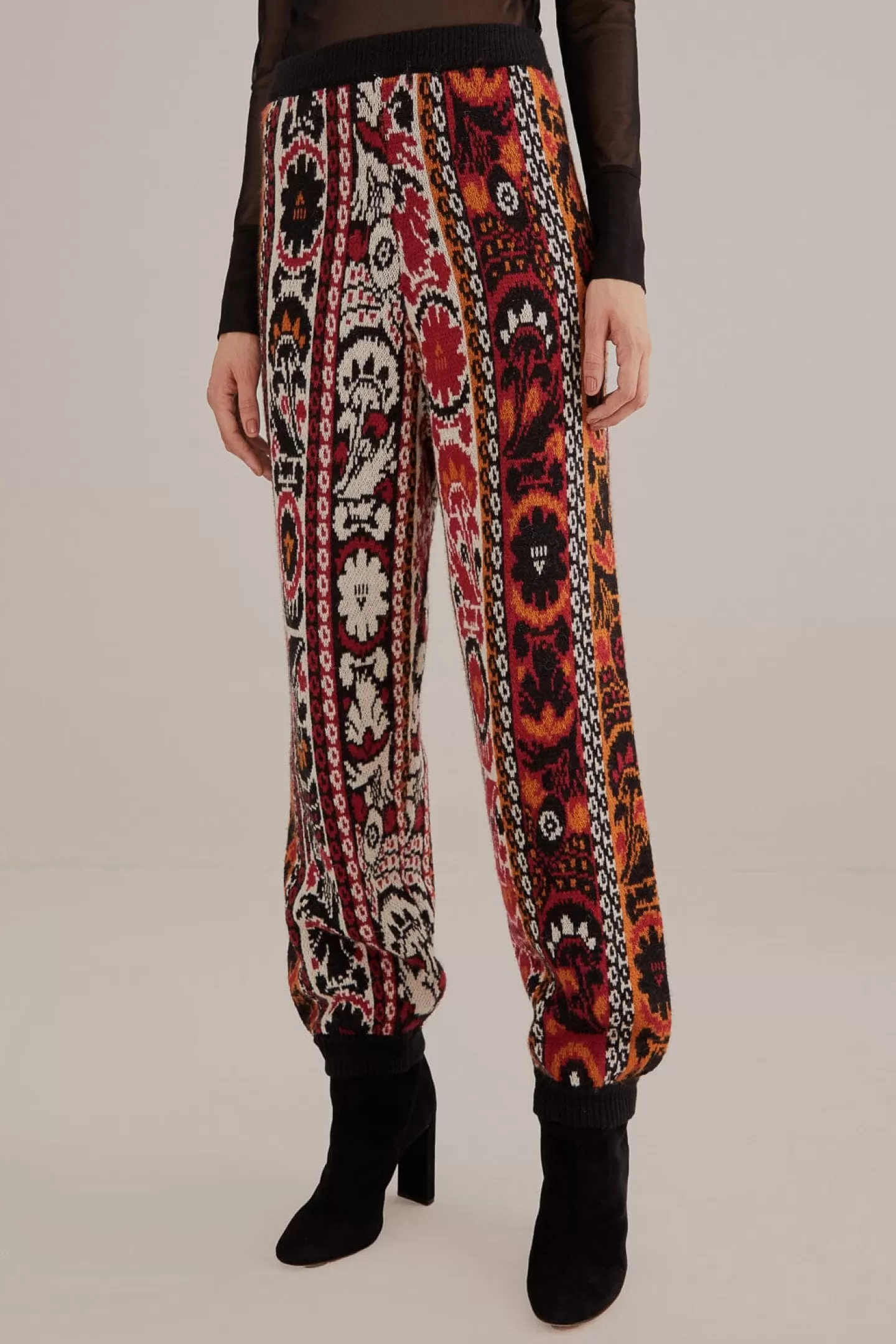 FARM Rio  WINTER STRIPES KNIT JOGGING PANTS